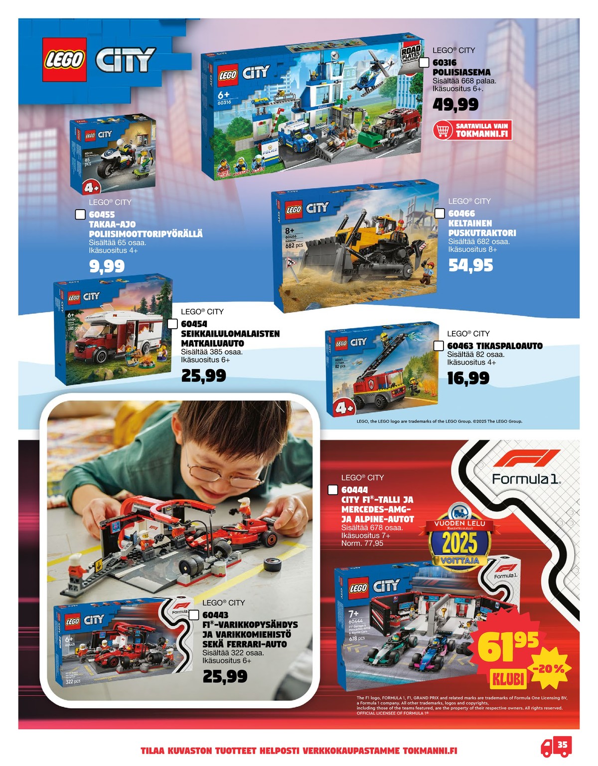 Katso ketjun Tokmanni tarjouslehti viikolta 1 sivustolla Viikkotarjoukset.fi. Löydät monia hyviä tarjouksia erilaisista tuotteista. Lue tarjouslehti täältä! Sivu 35