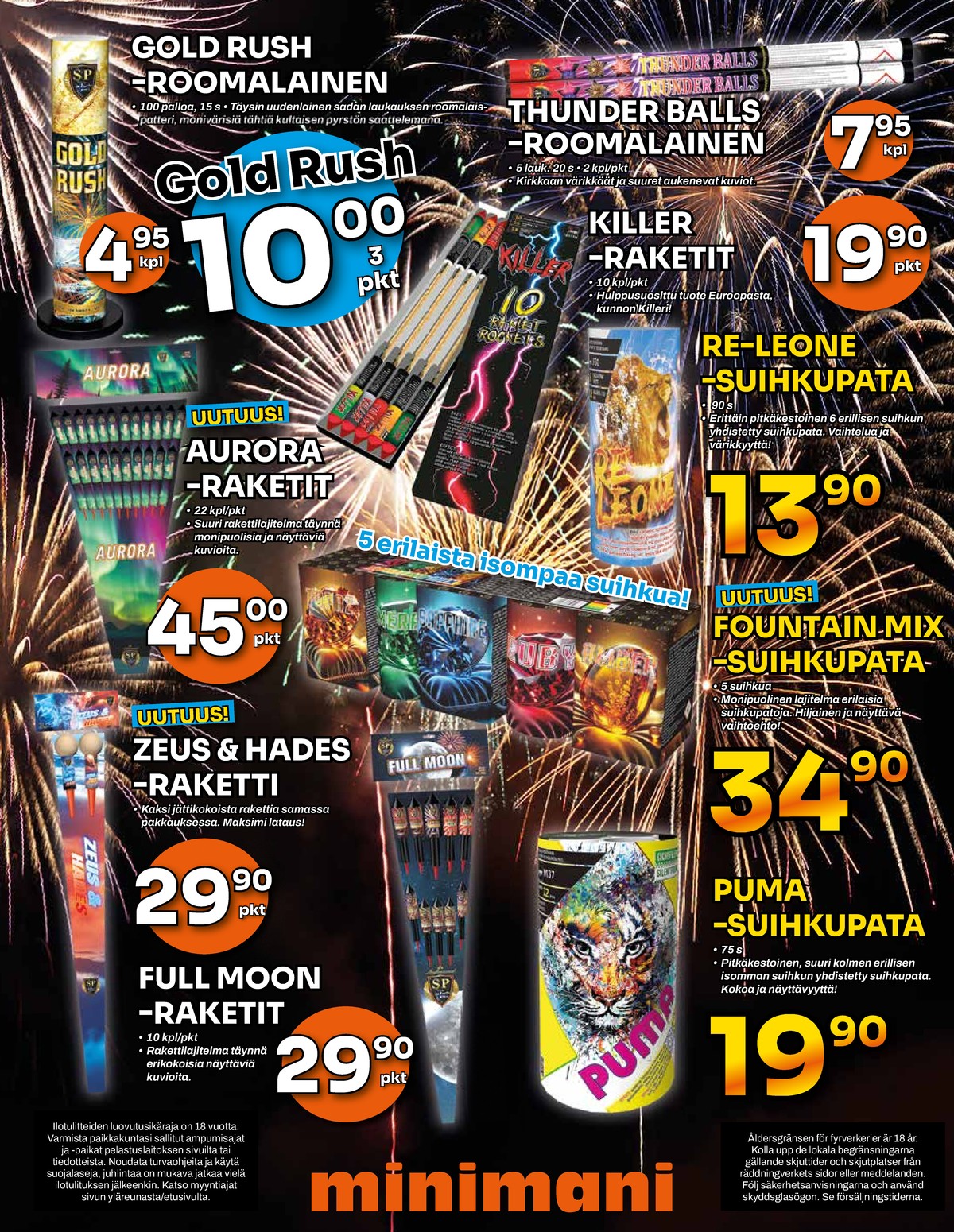 Katso ketjun Minimani tarjouslehti viikolta 1 sivustolla Viikkotarjoukset.fi. Löydät monia hyviä tarjouksia erilaisista tuotteista. Lue tarjouslehti täältä! Sivu 4