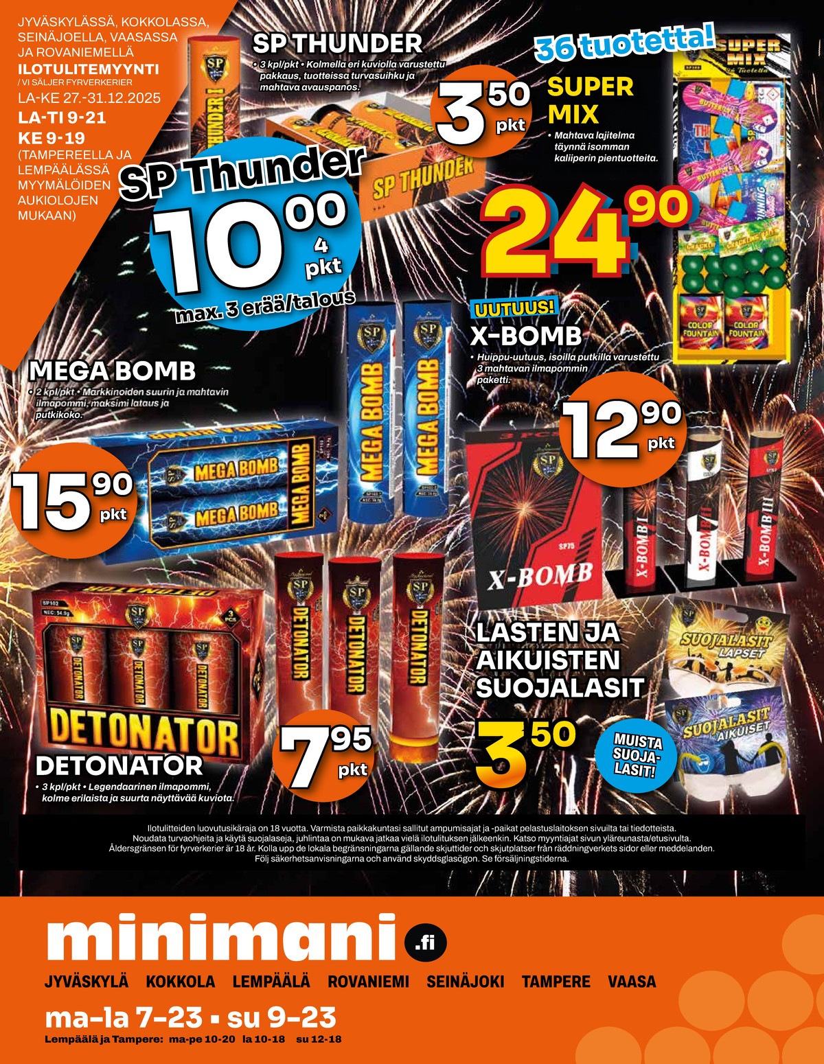 Katso ketjun Minimani tarjouslehti viikolta 1 sivustolla Viikkotarjoukset.fi. Löydät monia hyviä tarjouksia erilaisista tuotteista. Lue tarjouslehti täältä! Sivu 5
