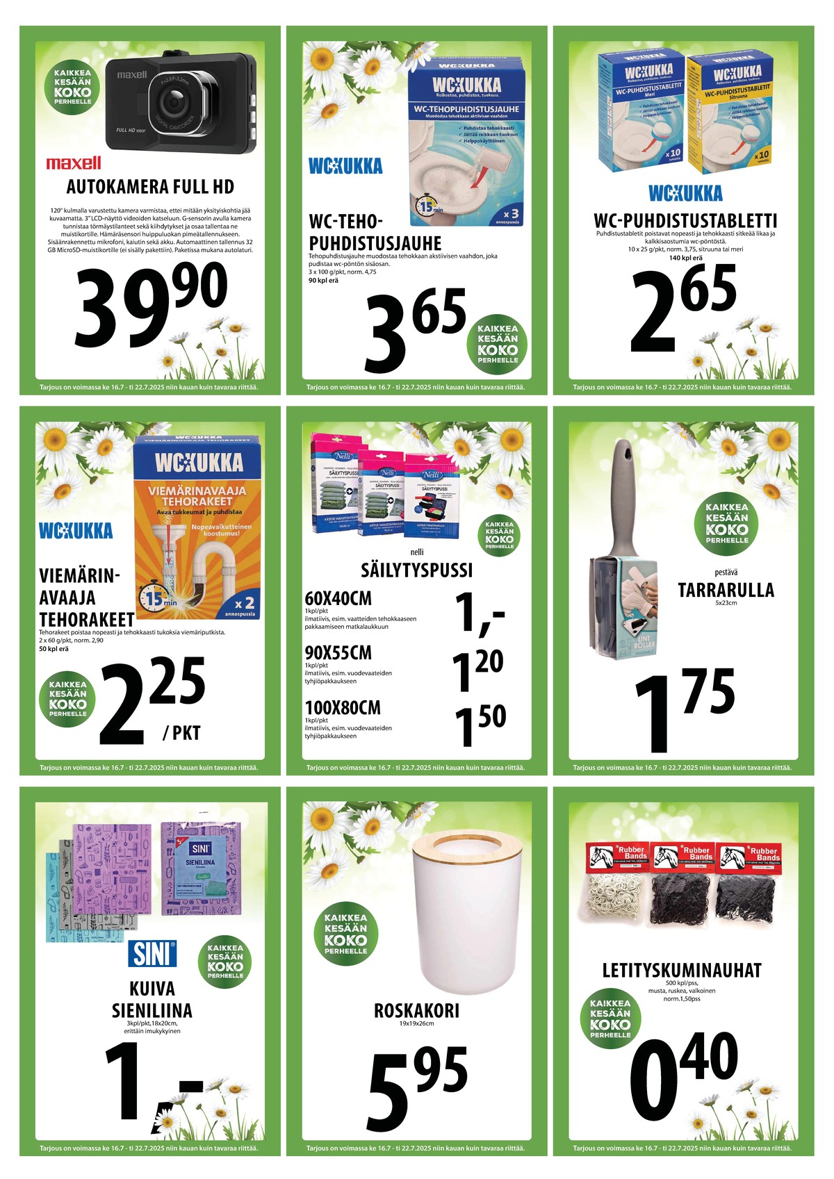 Katso ketjun Keskinen tarjouslehti viikolta 29 sivustolla Viikkotarjoukset.fi. Löydät monia hyviä tarjouksia erilaisista tuotteista. Lue tarjouslehti täältä! Sivu 17