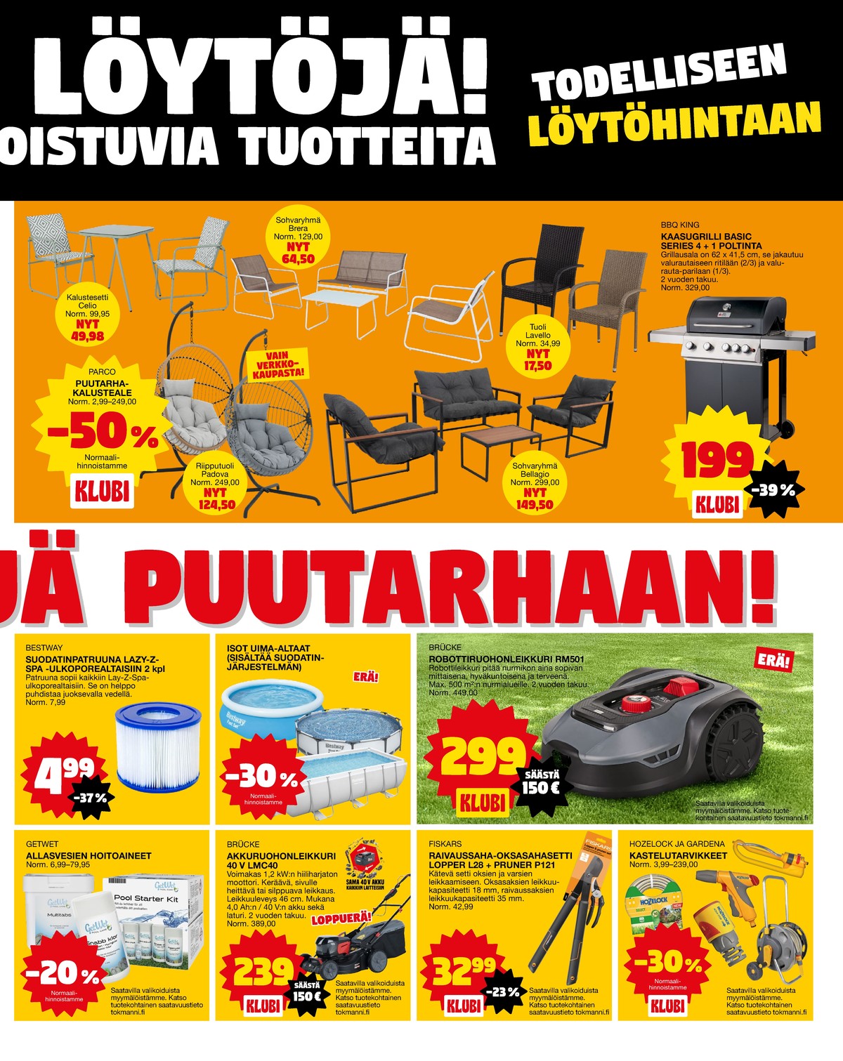 Katso ketjun Tokmanni tarjouslehti viikolta 30 sivustolla Viikkotarjoukset.fi. Löydät monia hyviä tarjouksia erilaisista tuotteista, esimerkiksi %product1% tai muista tuotteista. Lue tarjouslehti täältä! Sivu 3