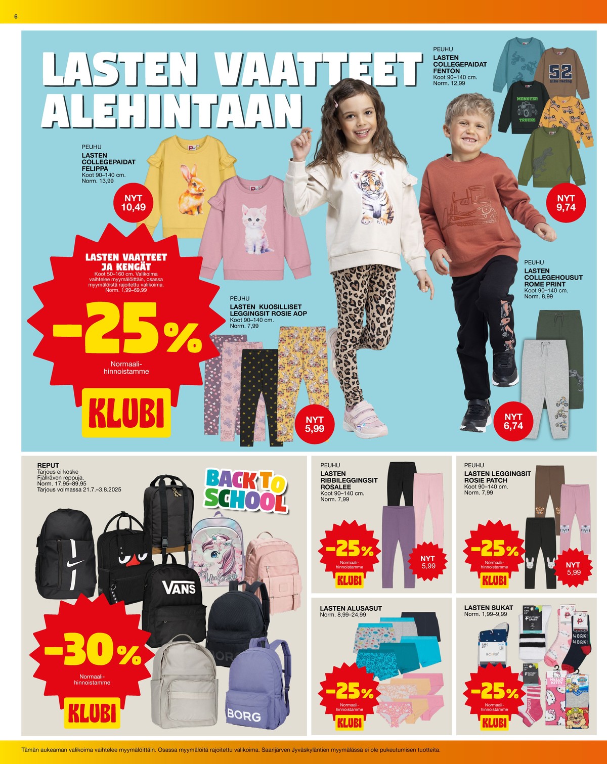 Katso ketjun Tokmanni tarjouslehti viikolta 30 sivustolla Viikkotarjoukset.fi. Löydät monia hyviä tarjouksia erilaisista tuotteista, esimerkiksi %product1% tai muista tuotteista. Lue tarjouslehti täältä! Sivu 6