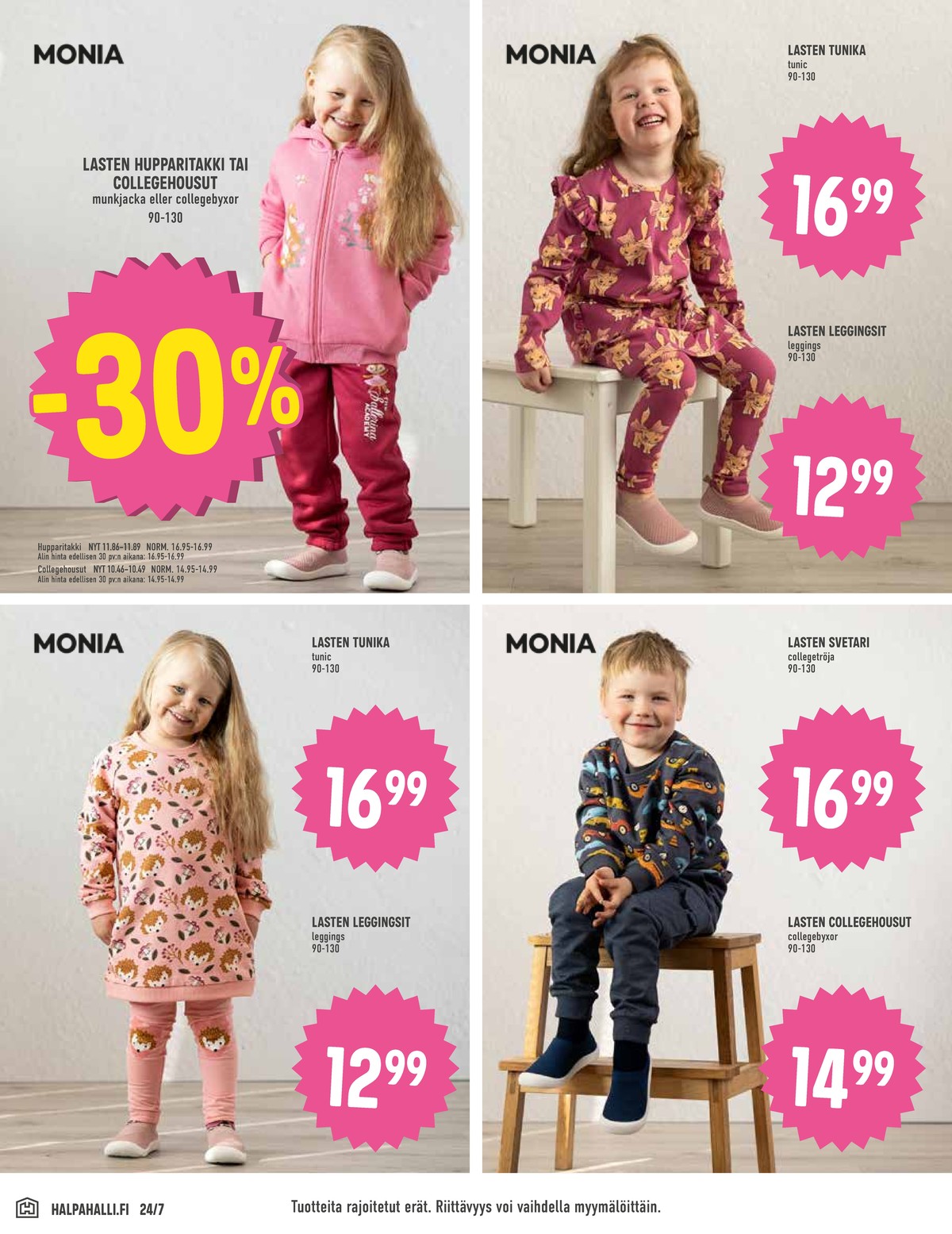 Katso ketjun Halpa Halli tarjouslehti viikolta 30 sivustolla Viikkotarjoukset.fi. Löydät monia hyviä tarjouksia erilaisista tuotteista. Lue tarjouslehti täältä! Sivu 10