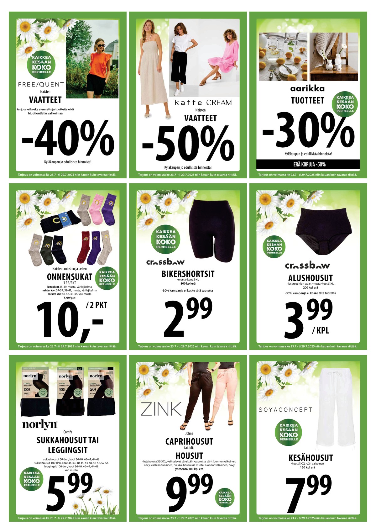 Katso ketjun Keskinen tarjouslehti viikolta 30 sivustolla Viikkotarjoukset.fi. Löydät monia hyviä tarjouksia erilaisista tuotteista. Lue tarjouslehti täältä! Sivu 14