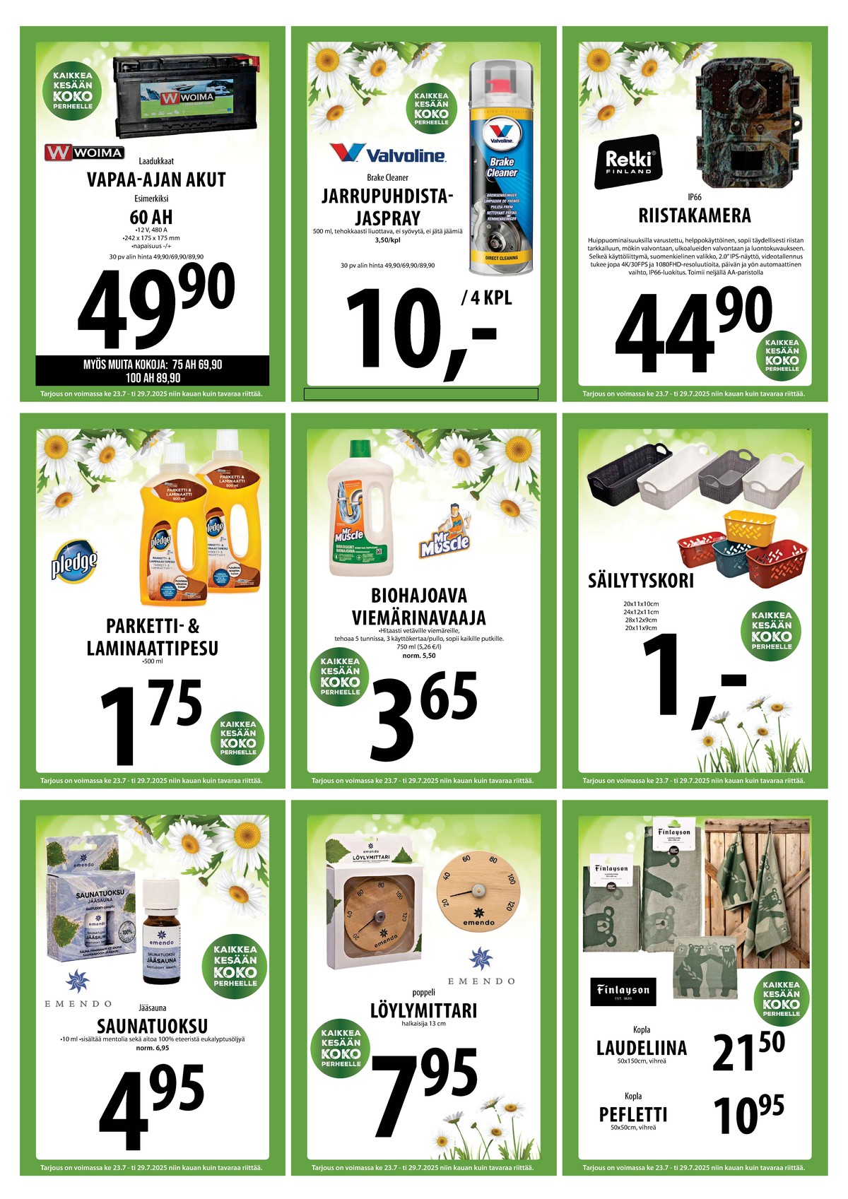 Katso ketjun Keskinen tarjouslehti viikolta 30 sivustolla Viikkotarjoukset.fi. Löydät monia hyviä tarjouksia erilaisista tuotteista. Lue tarjouslehti täältä! Sivu 19
