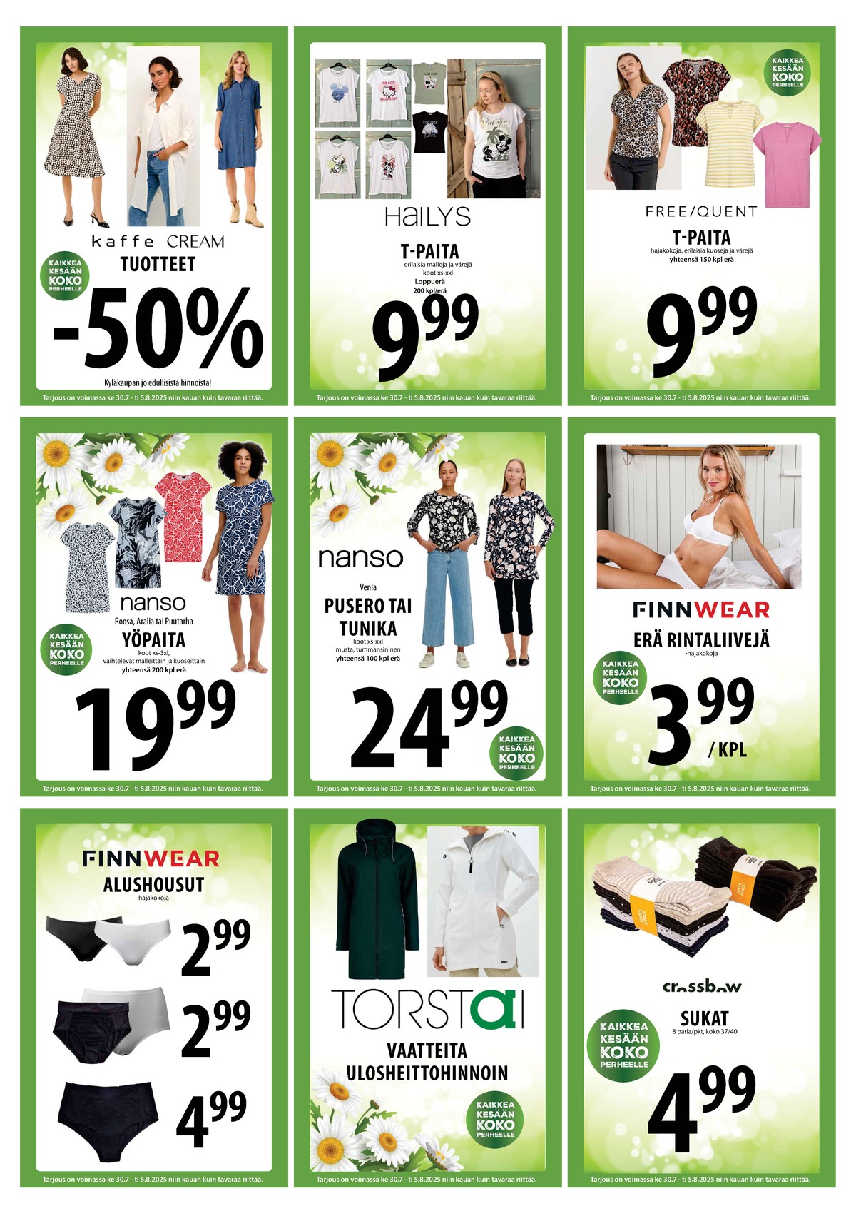 Katso ketjun Keskinen tarjouslehti viikolta 31 sivustolla Viikkotarjoukset.fi. Löydät monia hyviä tarjouksia erilaisista tuotteista. Lue tarjouslehti täältä! Sivu 13