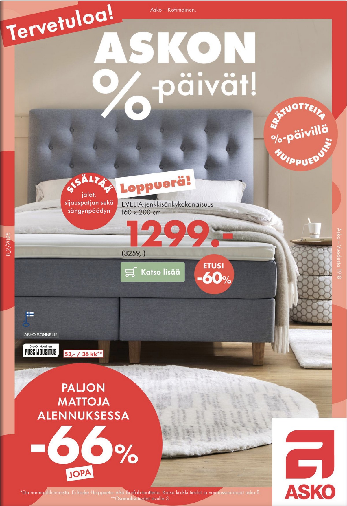 Katso ketjun Asko tarjouslehti viikolta 34 sivustolla Viikkotarjoukset.fi. Löydät monia hyviä tarjouksia erilaisista tuotteista. Lue tarjouslehti täältä! Sivu 1