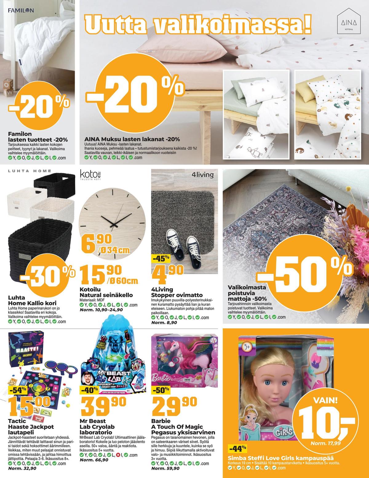 Katso ketjun Kärkkäinen tarjouslehti viikolta 35 sivustolla Viikkotarjoukset.fi. Löydät monia hyviä tarjouksia erilaisista tuotteista. Lue tarjouslehti täältä! Sivu 3