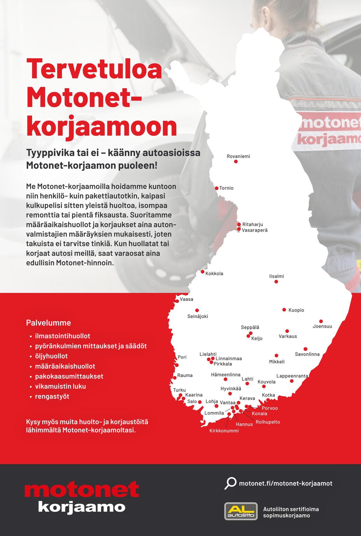 Katso ketjun Motonet tarjouslehti viikolta 36 sivustolla Viikkotarjoukset.fi. Löydät monia hyviä tarjouksia erilaisista tuotteista. Lue tarjouslehti täältä! Sivu 8