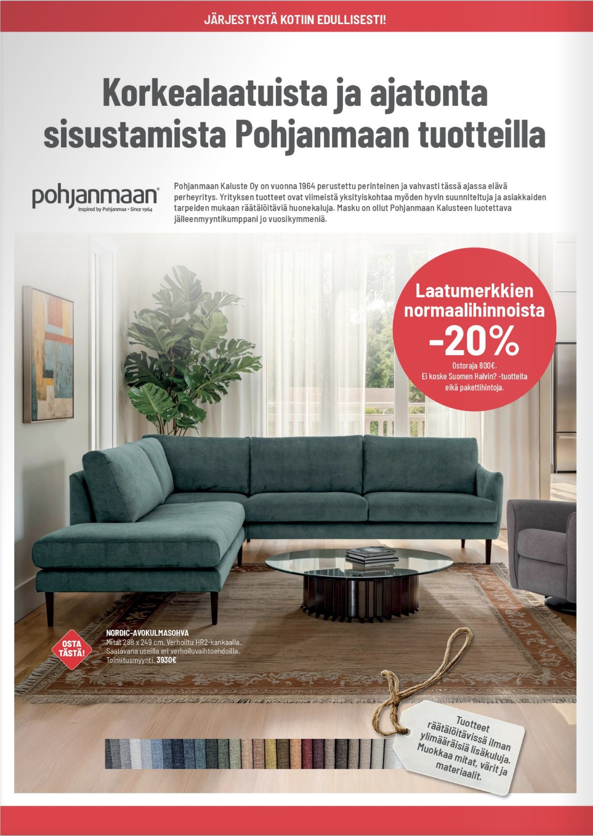 Katso ketjun Masku tarjouslehti viikolta 36 sivustolla Viikkotarjoukset.fi. Löydät monia hyviä tarjouksia erilaisista tuotteista. Lue tarjouslehti täältä! Sivu 12