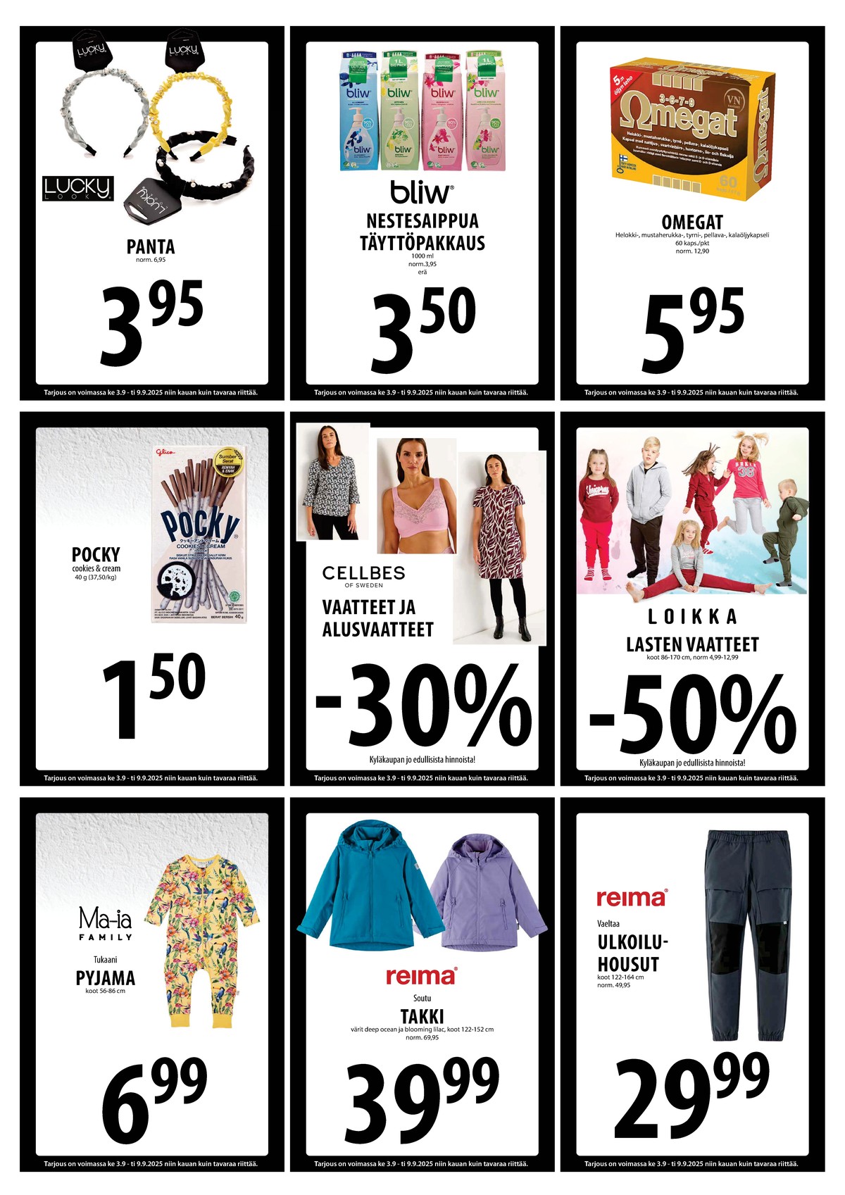 Katso ketjun Keskinen tarjouslehti viikolta 36 sivustolla Viikkotarjoukset.fi. Löydät monia hyviä tarjouksia erilaisista tuotteista. Lue tarjouslehti täältä! Sivu 16