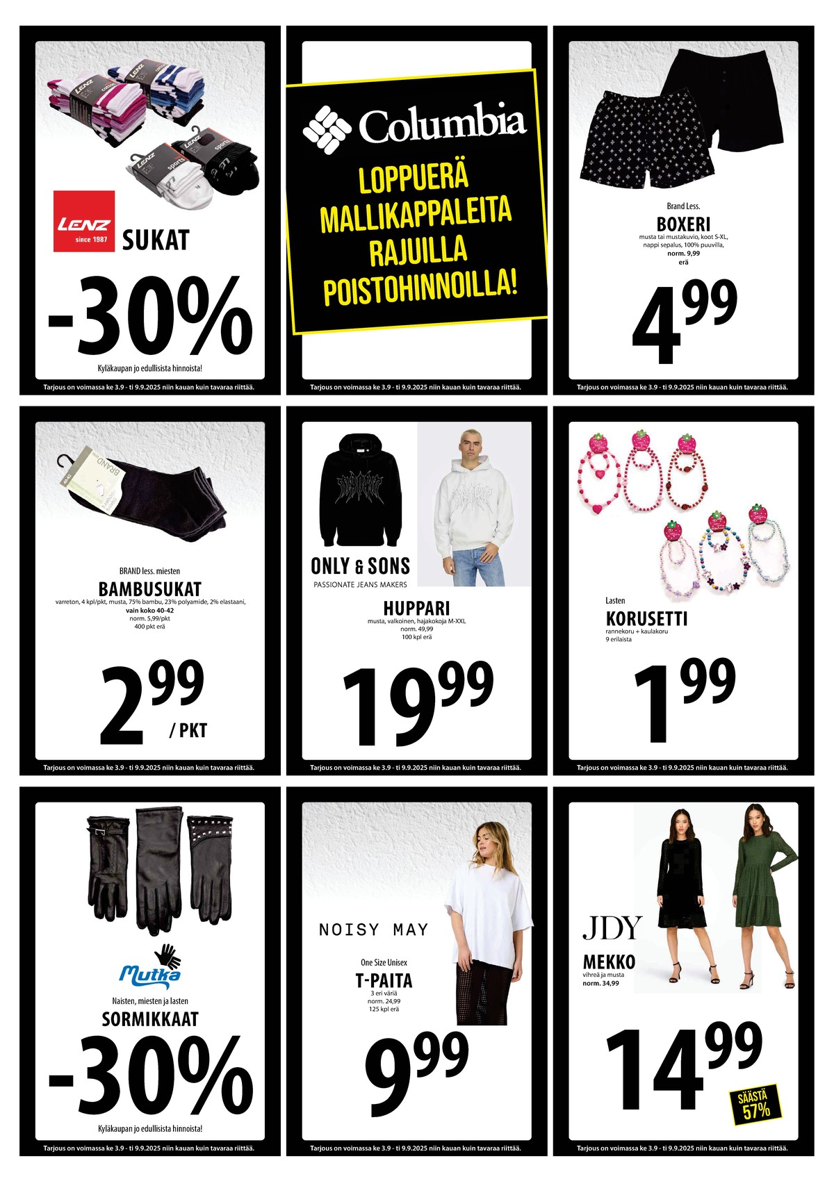 Katso ketjun Keskinen tarjouslehti viikolta 36 sivustolla Viikkotarjoukset.fi. Löydät monia hyviä tarjouksia erilaisista tuotteista. Lue tarjouslehti täältä! Sivu 17