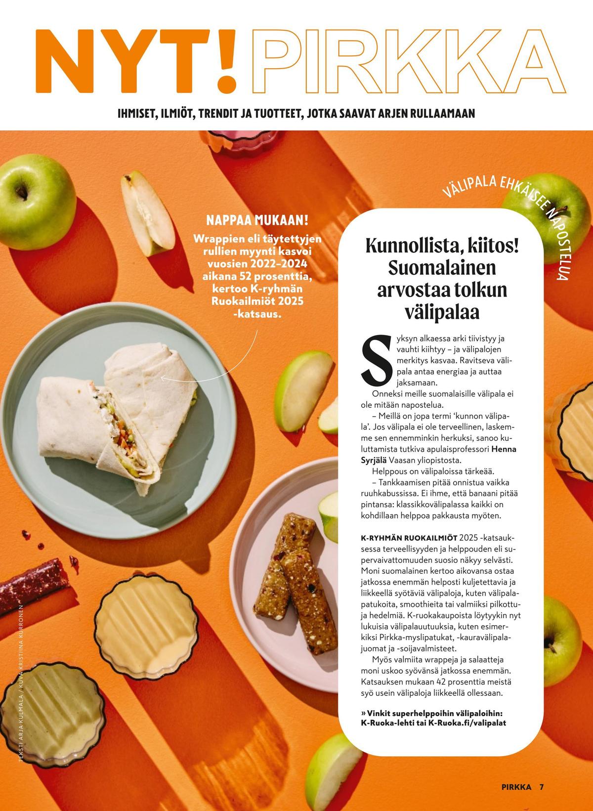 Katso ketjun Pirkka tarjouslehti viikolta 37 sivustolla Viikkotarjoukset.fi. Löydät monia hyviä tarjouksia erilaisista tuotteista. Lue tarjouslehti täältä! Sivu 7