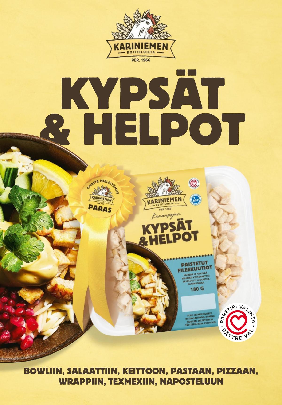 Katso ketjun K-Ruoka tarjouslehti viikolta 37 sivustolla Viikkotarjoukset.fi. Löydät monia hyviä tarjouksia erilaisista tuotteista. Lue tarjouslehti täältä! Sivu 16
