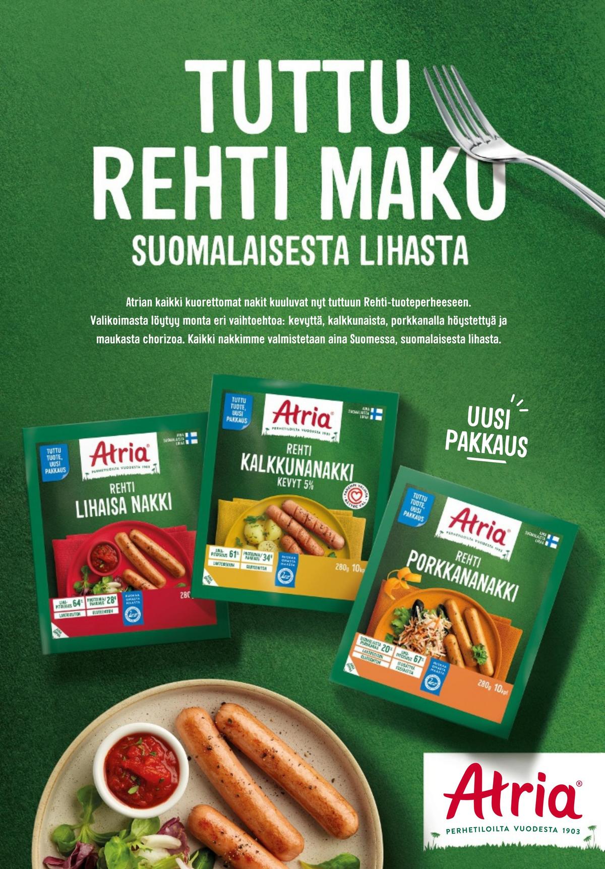 Katso ketjun K-Ruoka tarjouslehti viikolta 37 sivustolla Viikkotarjoukset.fi. Löydät monia hyviä tarjouksia erilaisista tuotteista. Lue tarjouslehti täältä! Sivu 23