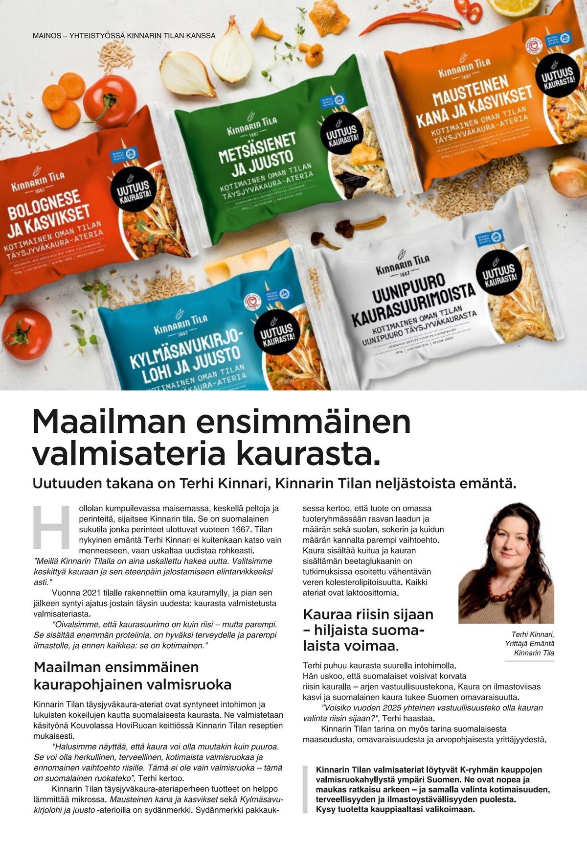 Katso ketjun K-Ruoka tarjouslehti viikolta 37 sivustolla Viikkotarjoukset.fi. Löydät monia hyviä tarjouksia erilaisista tuotteista. Lue tarjouslehti täältä! Sivu 4
