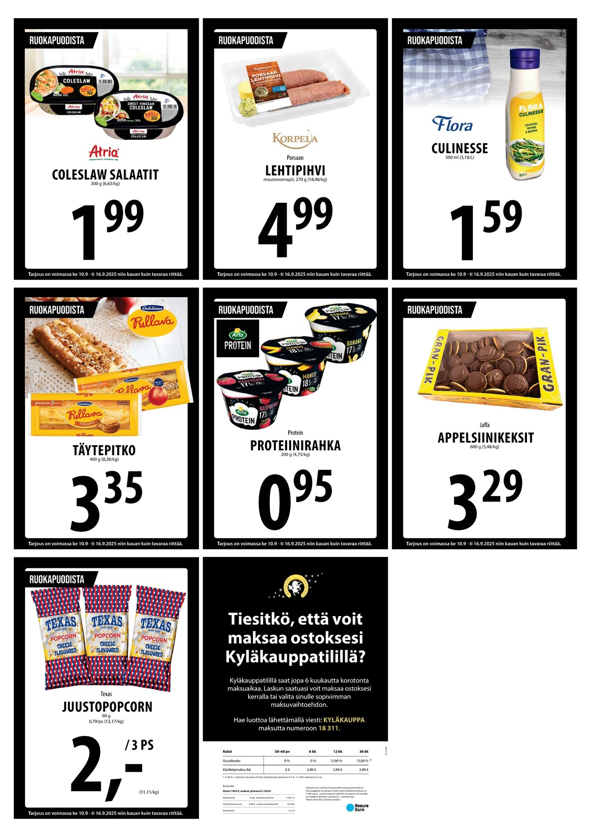 Katso ketjun Keskinen tarjouslehti viikolta 37 sivustolla Viikkotarjoukset.fi. Löydät monia hyviä tarjouksia erilaisista tuotteista. Lue tarjouslehti täältä! Sivu 20