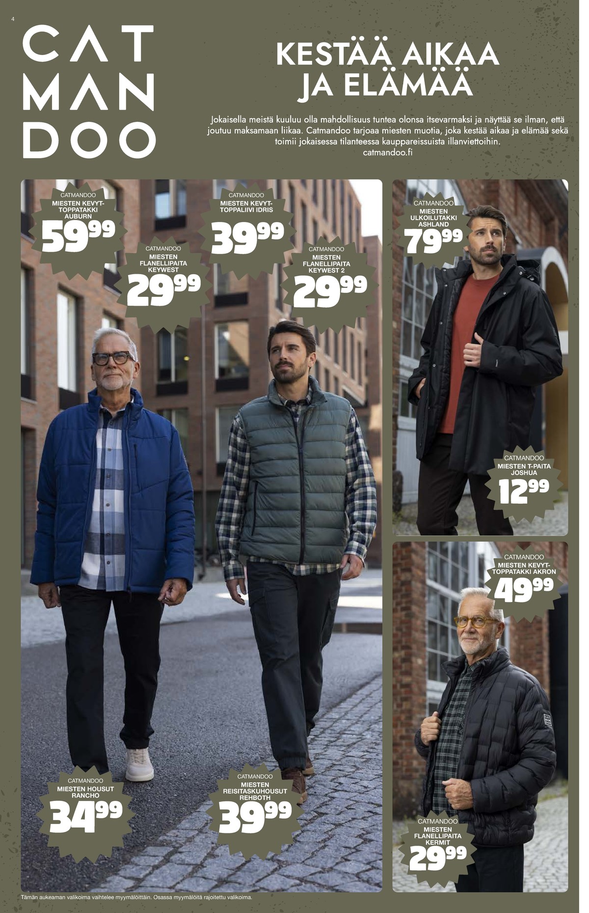 Katso ketjun Tokmanni tarjouslehti viikolta 38 sivustolla Viikkotarjoukset.fi. Löydät monia hyviä tarjouksia erilaisista tuotteista. Lue tarjouslehti täältä! Sivu 4