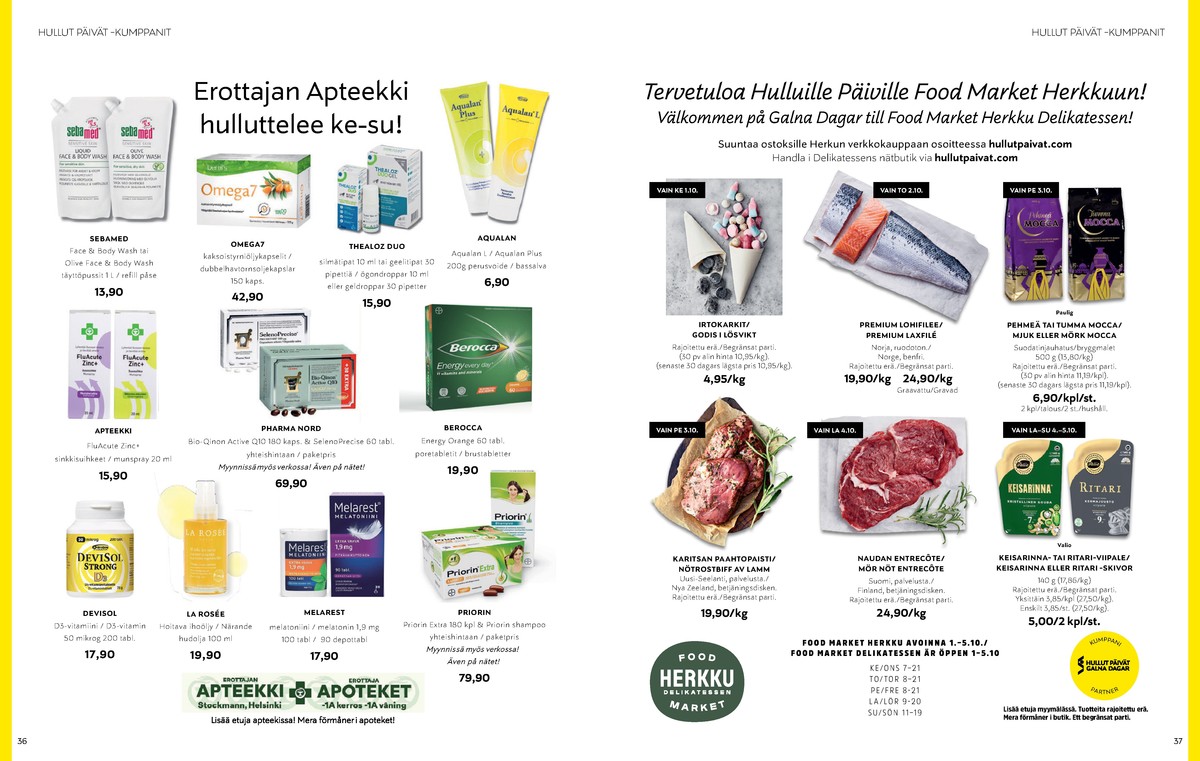 Katso ketjun Stockmann tarjouslehti viikolta 40 sivustolla Viikkotarjoukset.fi. Löydät monia hyviä tarjouksia erilaisista tuotteista. Lue tarjouslehti täältä! Sivu 19