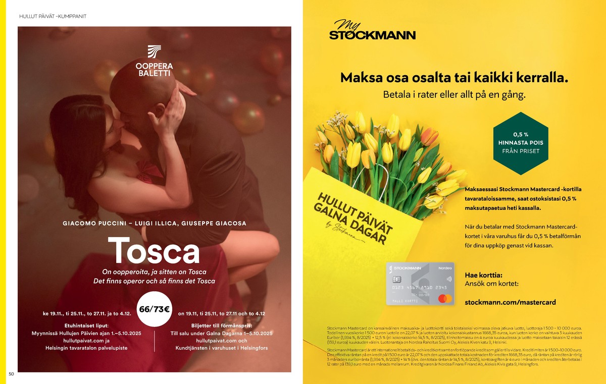 Katso ketjun Stockmann tarjouslehti viikolta 40 sivustolla Viikkotarjoukset.fi. Löydät monia hyviä tarjouksia erilaisista tuotteista. Lue tarjouslehti täältä! Sivu 26