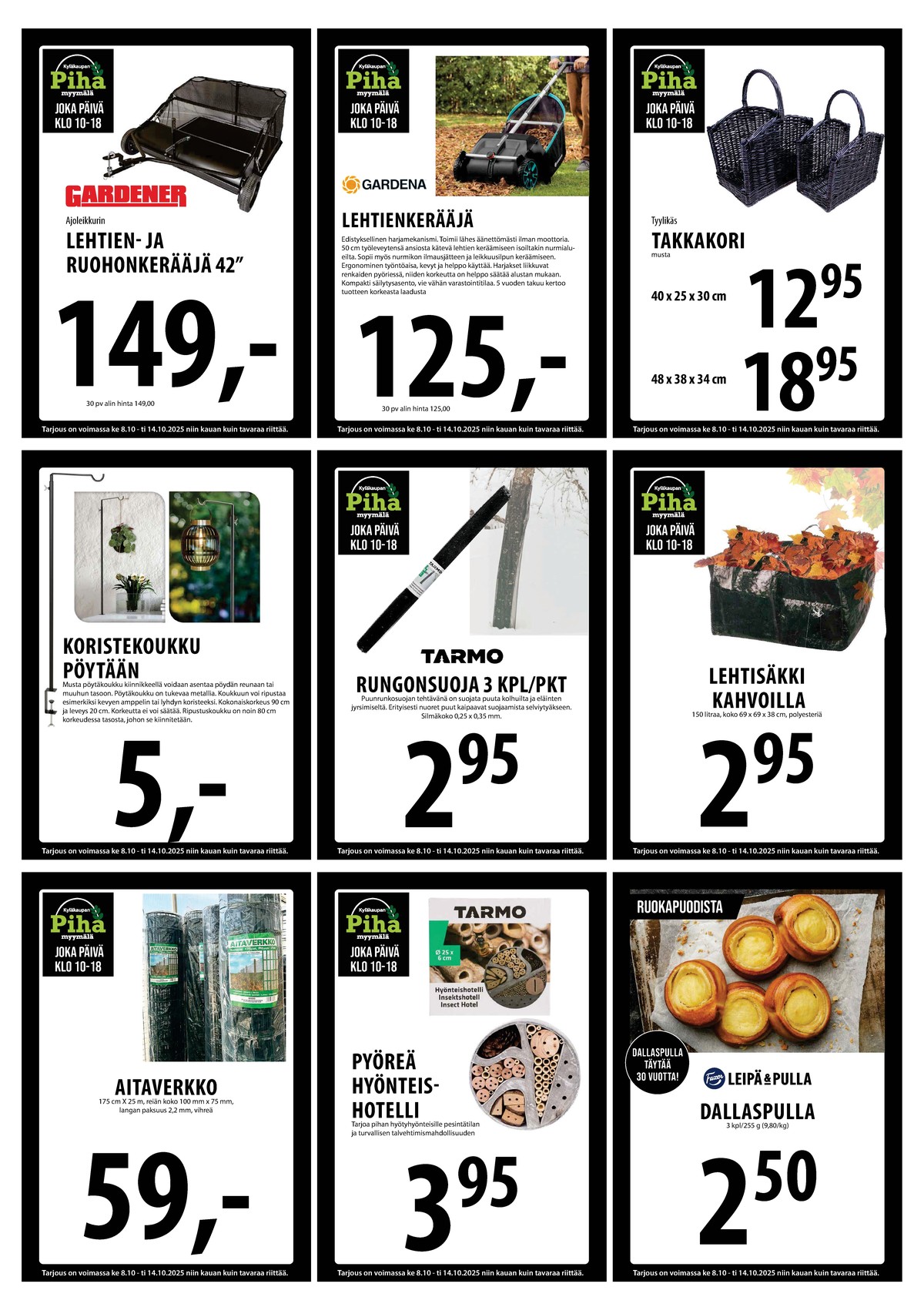 Katso ketjun Keskinen tarjouslehti viikolta 41 sivustolla Viikkotarjoukset.fi. Löydät monia hyviä tarjouksia erilaisista tuotteista. Lue tarjouslehti täältä! Sivu 21