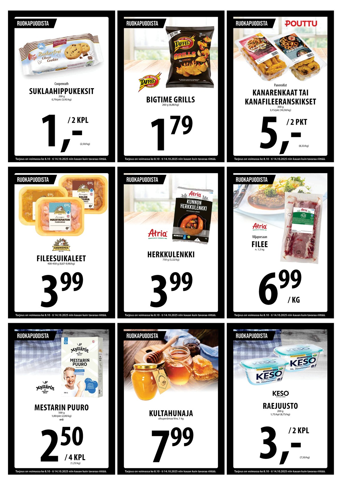 Katso ketjun Keskinen tarjouslehti viikolta 41 sivustolla Viikkotarjoukset.fi. Löydät monia hyviä tarjouksia erilaisista tuotteista. Lue tarjouslehti täältä! Sivu 22