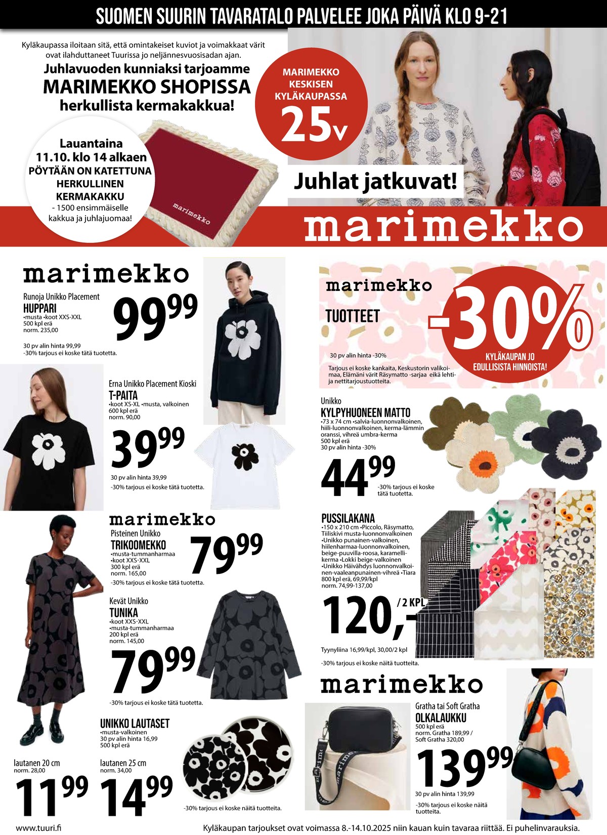 Katso ketjun Keskinen tarjouslehti viikolta 41 sivustolla Viikkotarjoukset.fi. Löydät monia hyviä tarjouksia erilaisista tuotteista. Lue tarjouslehti täältä! Sivu 4