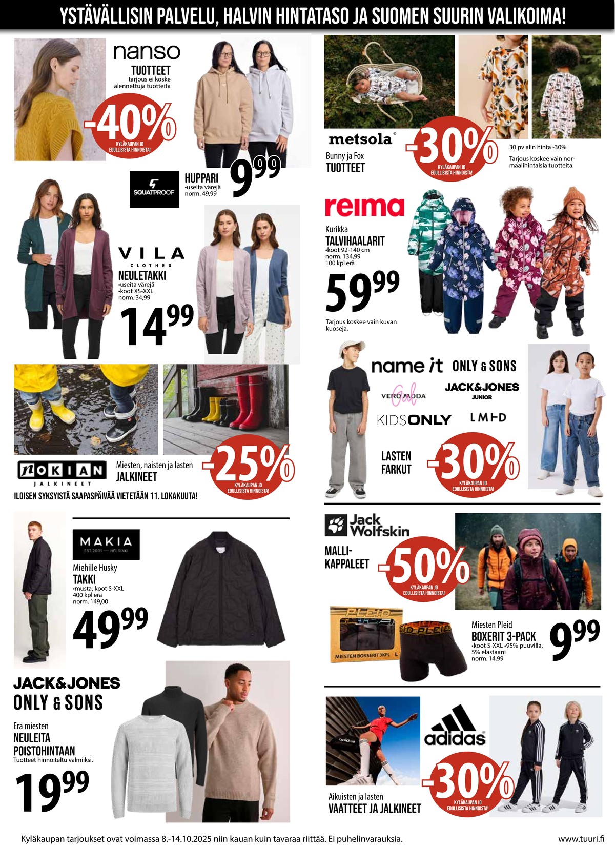 Katso ketjun Keskinen tarjouslehti viikolta 41 sivustolla Viikkotarjoukset.fi. Löydät monia hyviä tarjouksia erilaisista tuotteista. Lue tarjouslehti täältä! Sivu 5