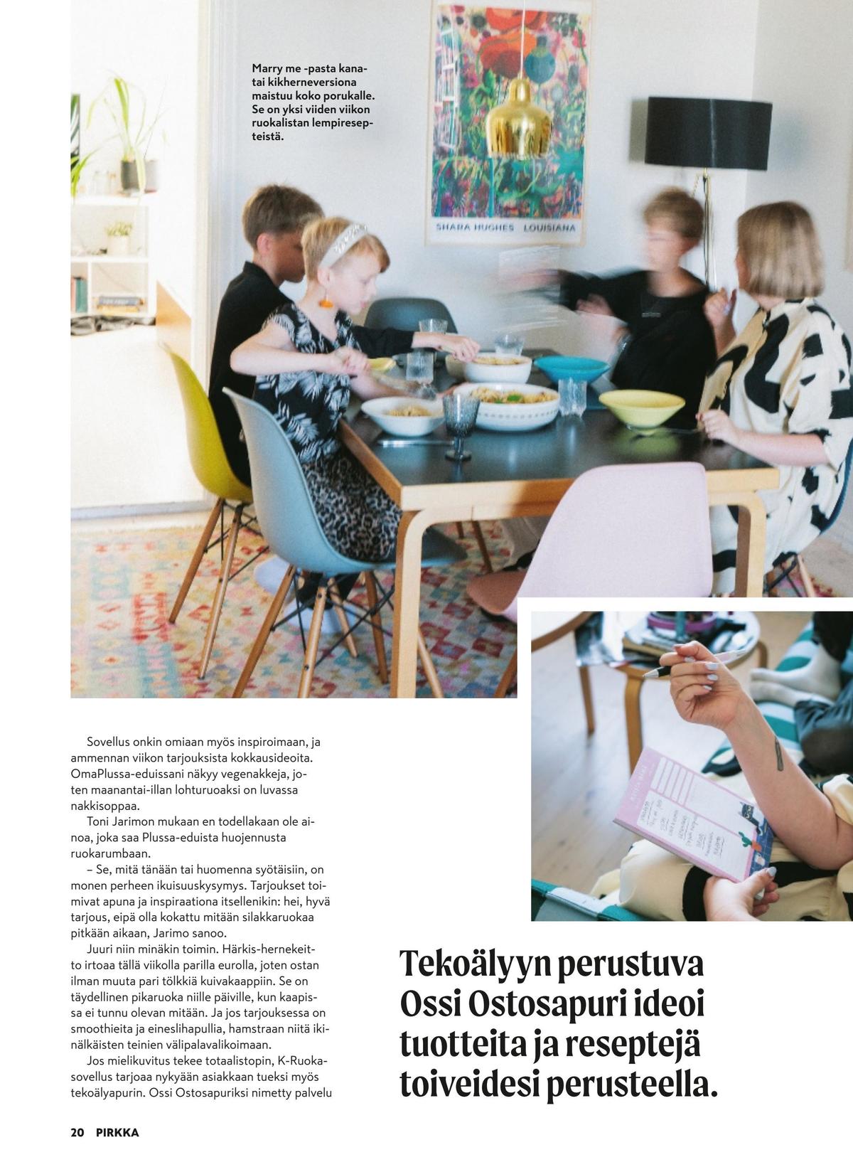Katso ketjun Pirkka tarjouslehti viikolta 42 sivustolla Viikkotarjoukset.fi. Löydät monia hyviä tarjouksia erilaisista tuotteista. Lue tarjouslehti täältä! Sivu 20