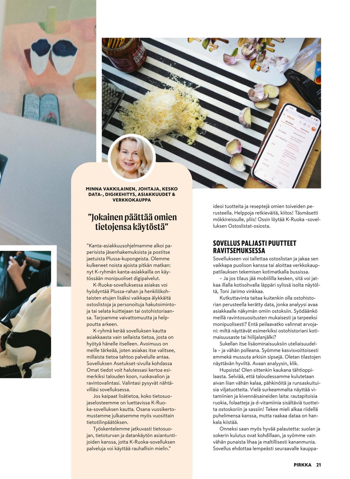 Katso ketjun Pirkka tarjouslehti viikolta 42 sivustolla Viikkotarjoukset.fi. Löydät monia hyviä tarjouksia erilaisista tuotteista. Lue tarjouslehti täältä! Sivu 21