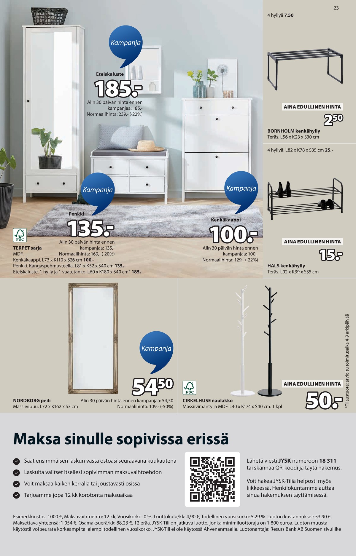 Katso ketjun Jysk tarjouslehti viikolta 42 sivustolla Viikkotarjoukset.fi. Löydät monia hyviä tarjouksia erilaisista tuotteista. Lue tarjouslehti täältä! Sivu 24