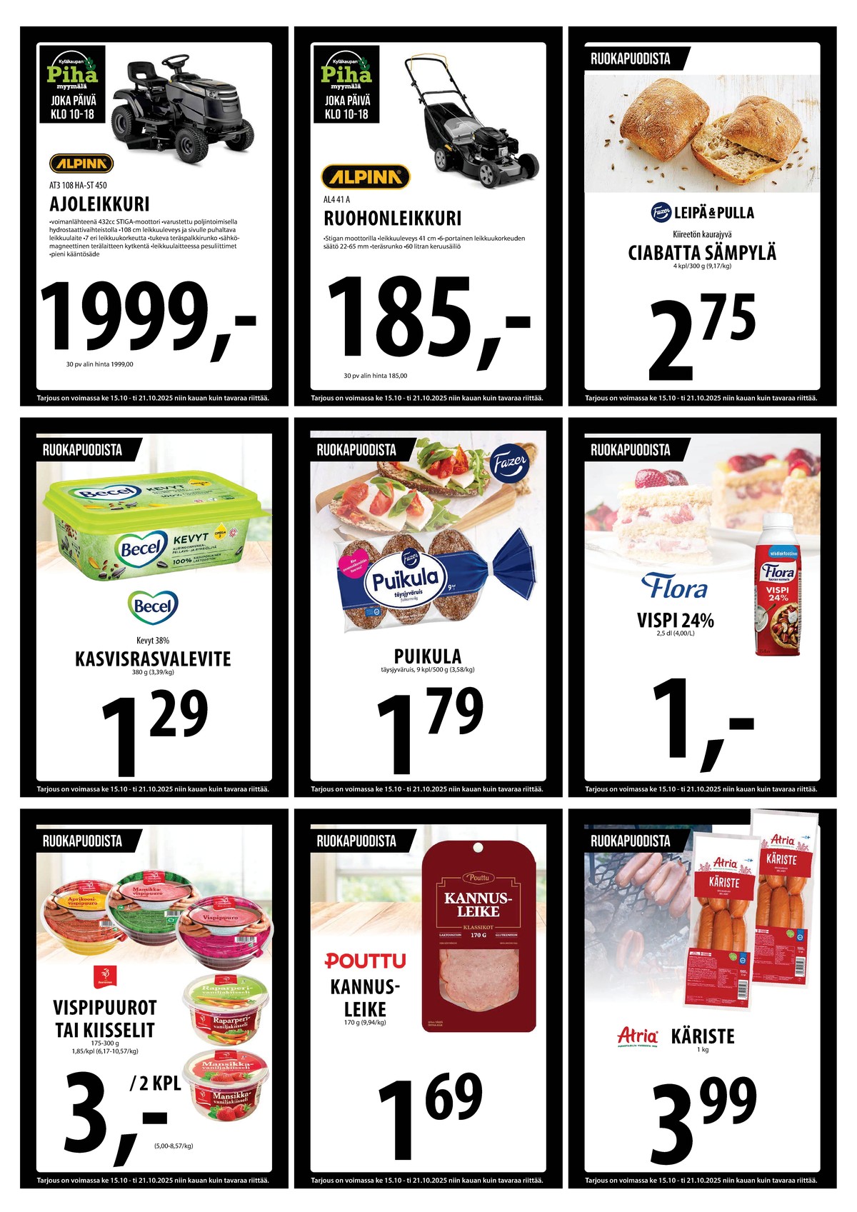 Katso ketjun Keskinen tarjouslehti viikolta 42 sivustolla Viikkotarjoukset.fi. Löydät monia hyviä tarjouksia erilaisista tuotteista, esimerkiksi %product1% tai muista tuotteista. Lue tarjouslehti täältä! Sivu 29