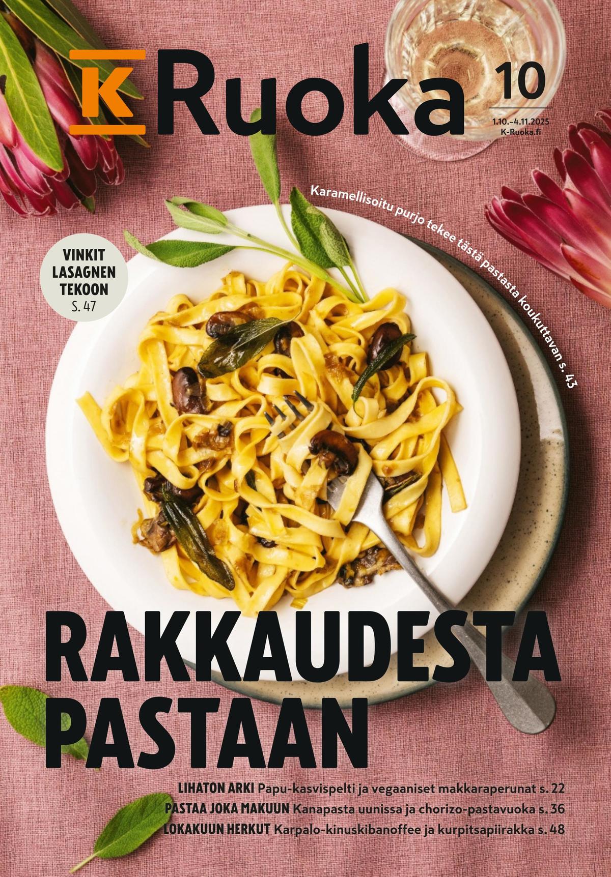 Katso ketjun K-Ruoka tarjouslehti viikolta 42 sivustolla Viikkotarjoukset.fi. Löydät monia hyviä tarjouksia erilaisista tuotteista. Lue tarjouslehti täältä! Sivu 1