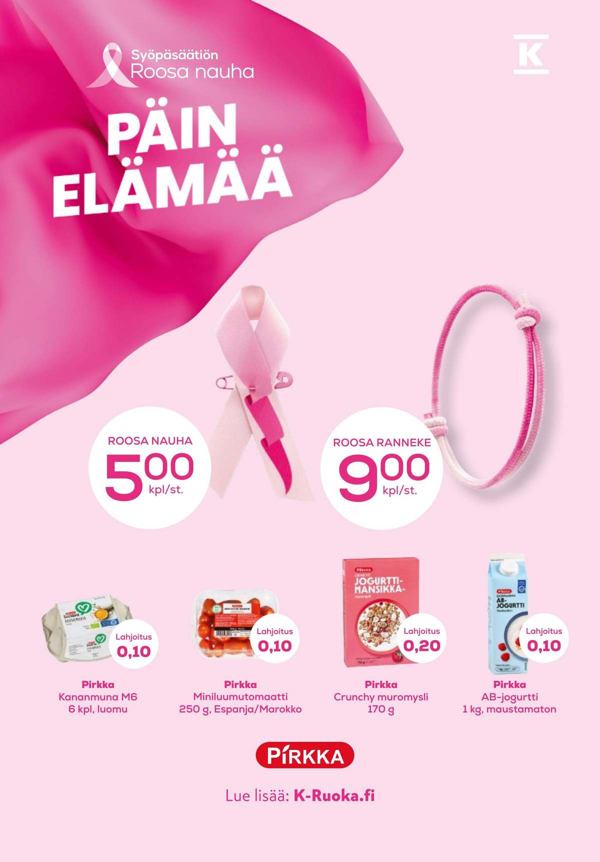 Katso ketjun K-Ruoka tarjouslehti viikolta 42 sivustolla Viikkotarjoukset.fi. Löydät monia hyviä tarjouksia erilaisista tuotteista. Lue tarjouslehti täältä! Sivu 52