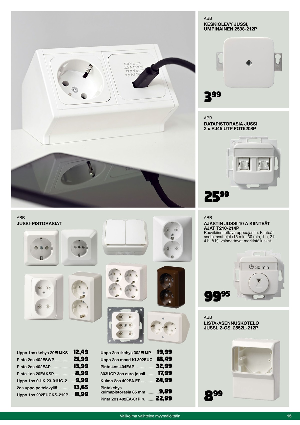 Katso ketjun Tokmanni tarjouslehti viikolta 42 sivustolla Viikkotarjoukset.fi. Löydät monia hyviä tarjouksia erilaisista tuotteista. Lue tarjouslehti täältä! Sivu 15