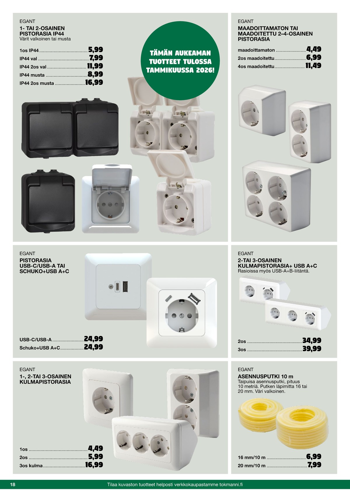 Katso ketjun Tokmanni tarjouslehti viikolta 42 sivustolla Viikkotarjoukset.fi. Löydät monia hyviä tarjouksia erilaisista tuotteista. Lue tarjouslehti täältä! Sivu 18