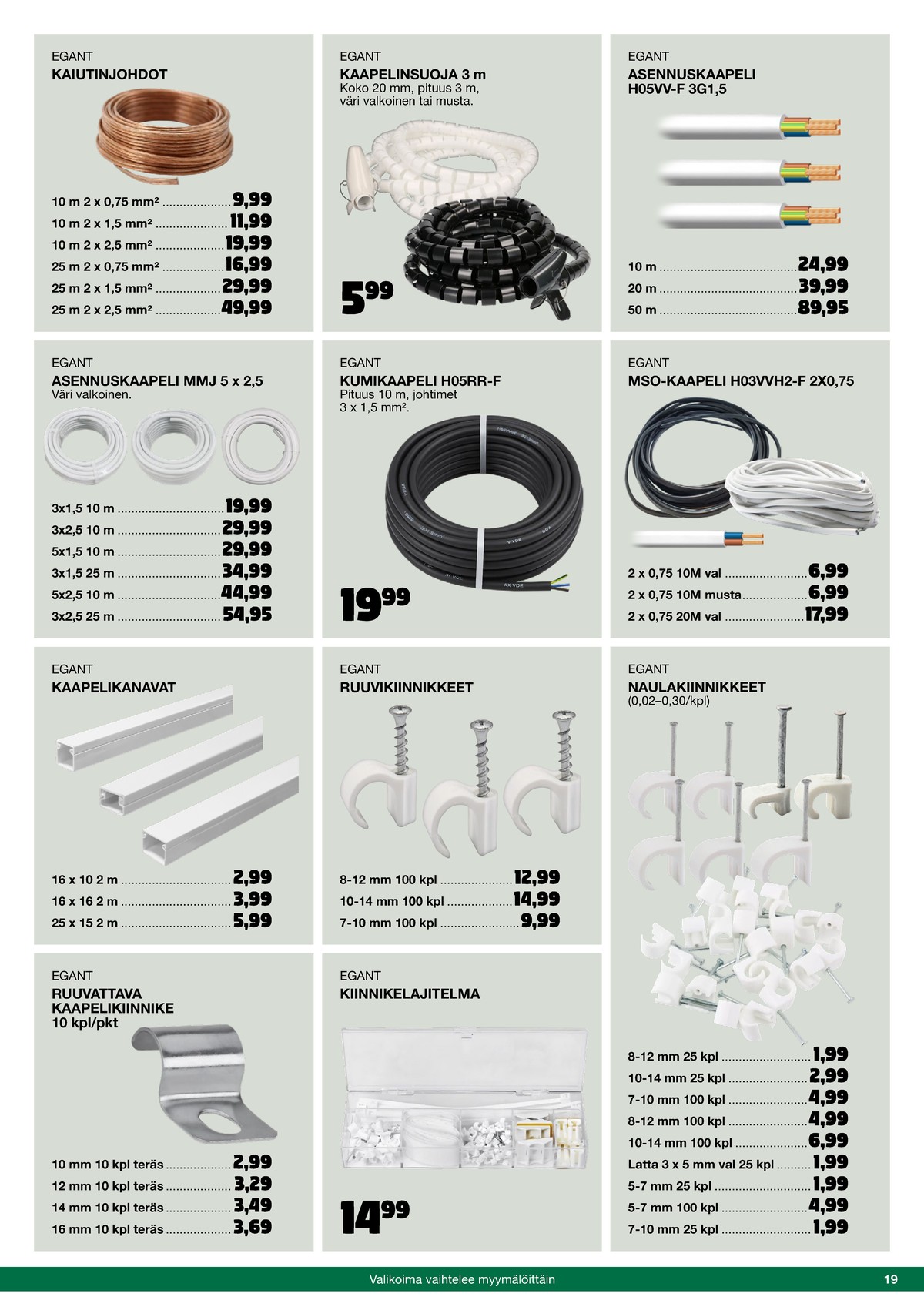 Katso ketjun Tokmanni tarjouslehti viikolta 42 sivustolla Viikkotarjoukset.fi. Löydät monia hyviä tarjouksia erilaisista tuotteista. Lue tarjouslehti täältä! Sivu 19