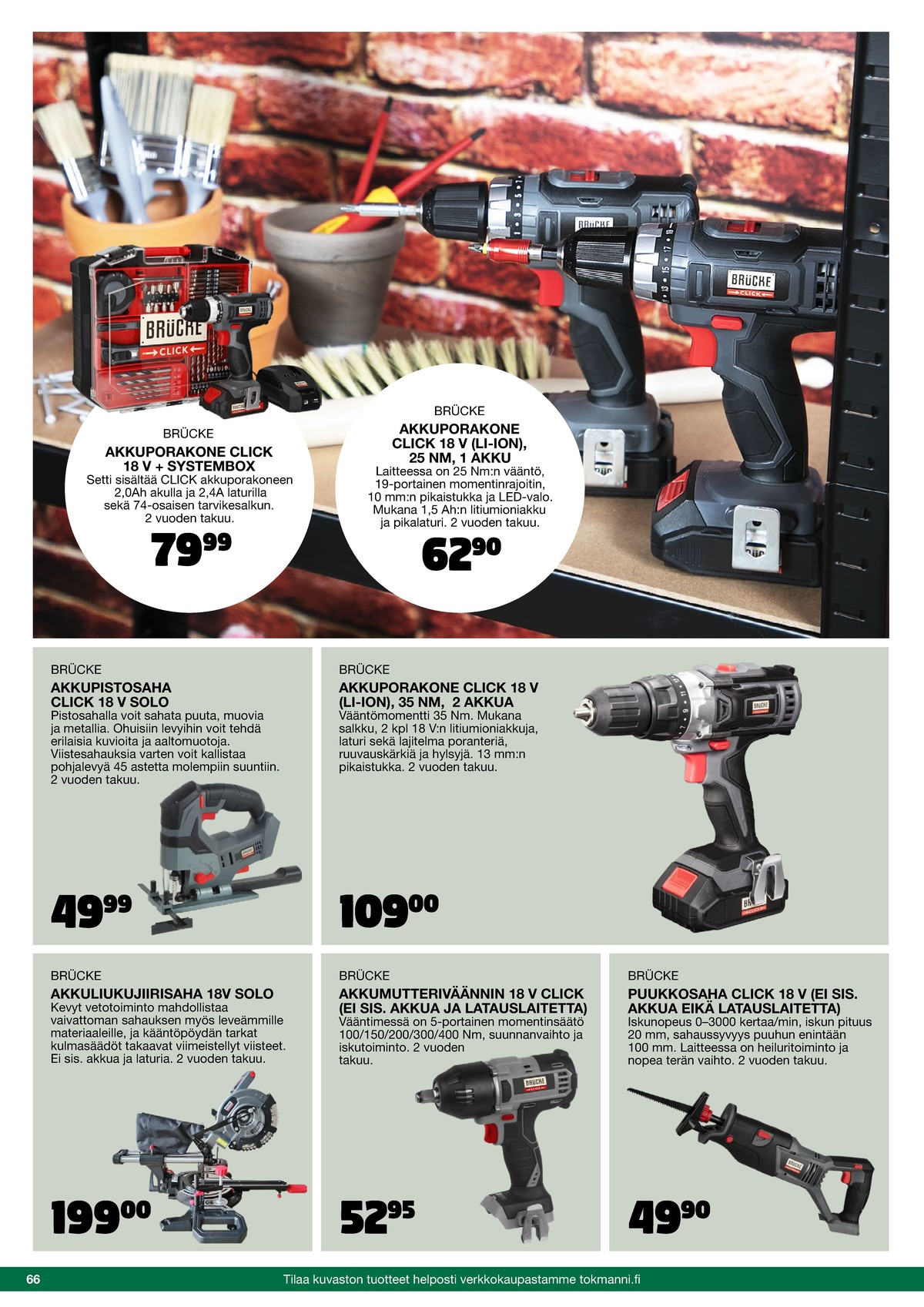 Katso ketjun Tokmanni tarjouslehti viikolta 42 sivustolla Viikkotarjoukset.fi. Löydät monia hyviä tarjouksia erilaisista tuotteista. Lue tarjouslehti täältä! Sivu 66