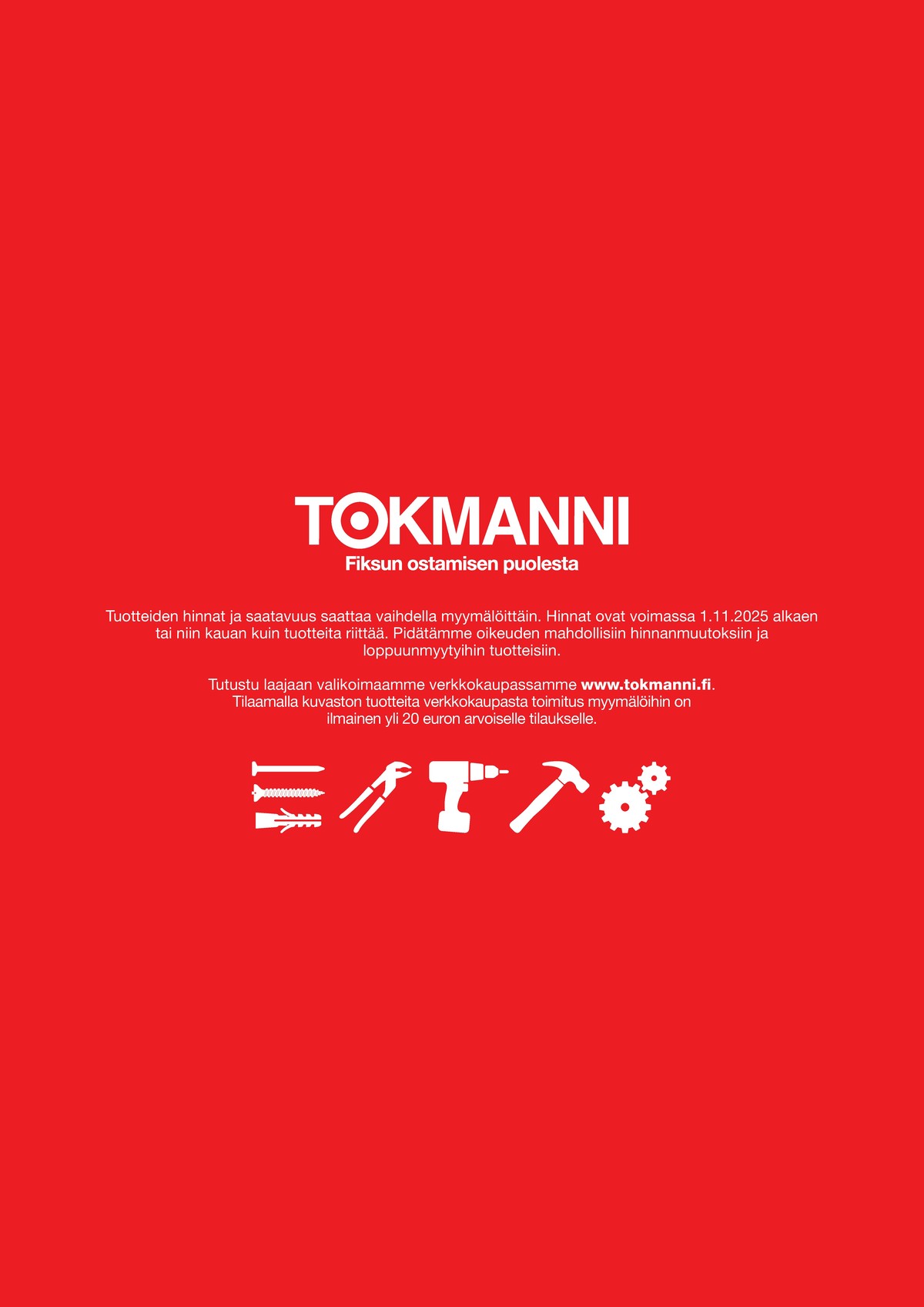 Katso ketjun Tokmanni tarjouslehti viikolta 42 sivustolla Viikkotarjoukset.fi. Löydät monia hyviä tarjouksia erilaisista tuotteista. Lue tarjouslehti täältä! Sivu 78