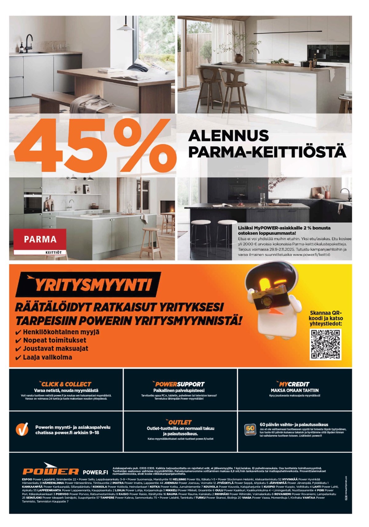 Katso ketjun Power tarjouslehti viikolta 43 sivustolla Viikkotarjoukset.fi. Löydät monia hyviä tarjouksia erilaisista tuotteista. Lue tarjouslehti täältä! Sivu 29