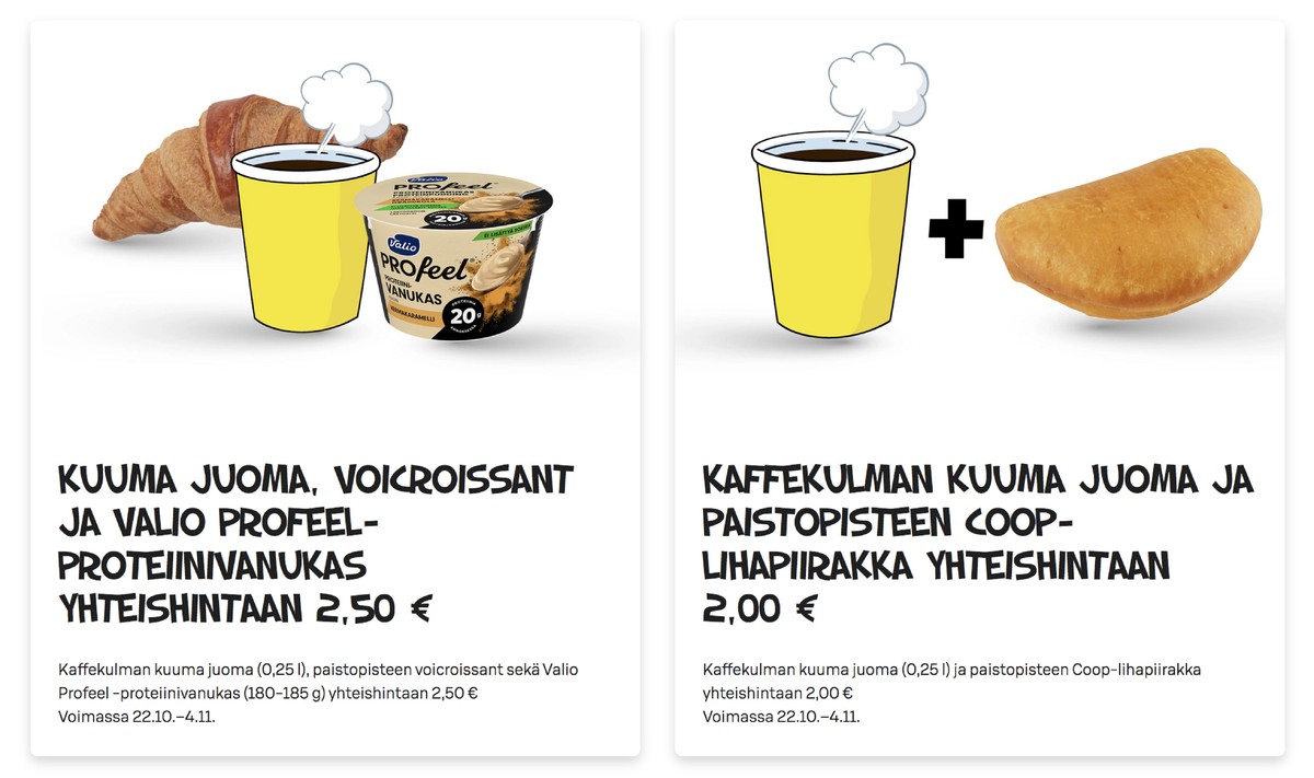 Katso ketjun Alepa tarjouslehti viikolta 43 sivustolla Viikkotarjoukset.fi. Löydät monia hyviä tarjouksia erilaisista tuotteista. Lue tarjouslehti täältä! Sivu 1