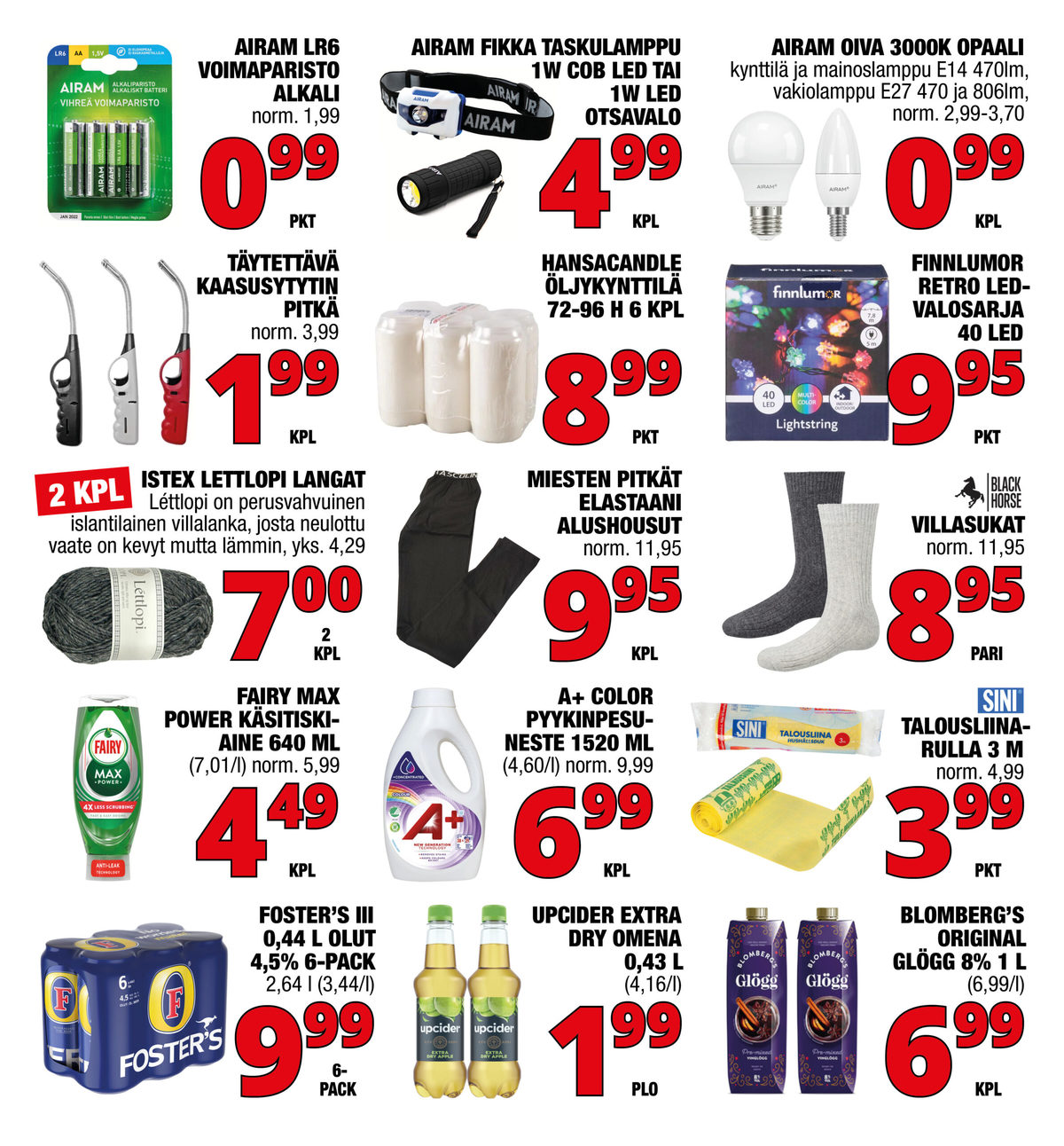 Katso ketjun Säästömarket tarjouslehti viikolta 43 sivustolla Viikkotarjoukset.fi. Löydät monia hyviä tarjouksia erilaisista tuotteista, esimerkiksi olut 6 pk fosters tai paristot airam. Lue tarjouslehti täältä! Sivu 1