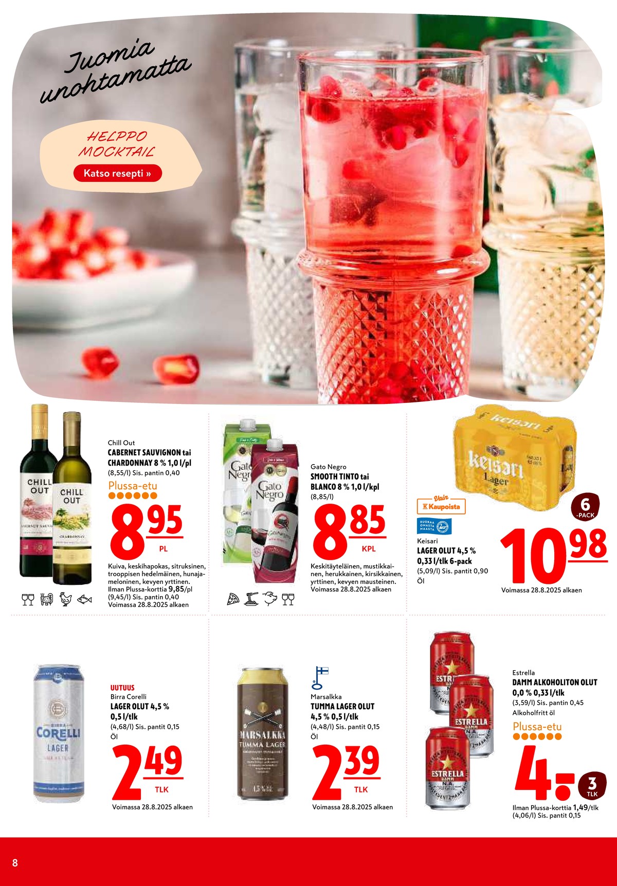 Katso ketjun K-Citymarket tarjouslehti viikolta 43 sivustolla Viikkotarjoukset.fi. Löydät monia hyviä tarjouksia erilaisista tuotteista. Lue tarjouslehti täältä! Sivu 8
