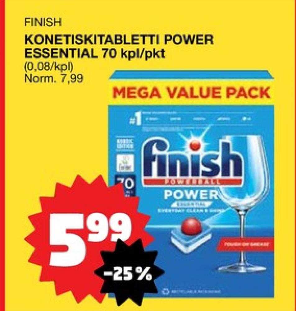 Tarjoukset ja hintavertailu haulla Finish, , Astianpesutabletit 70.000 kpl 1 paketti(a) €5.99
