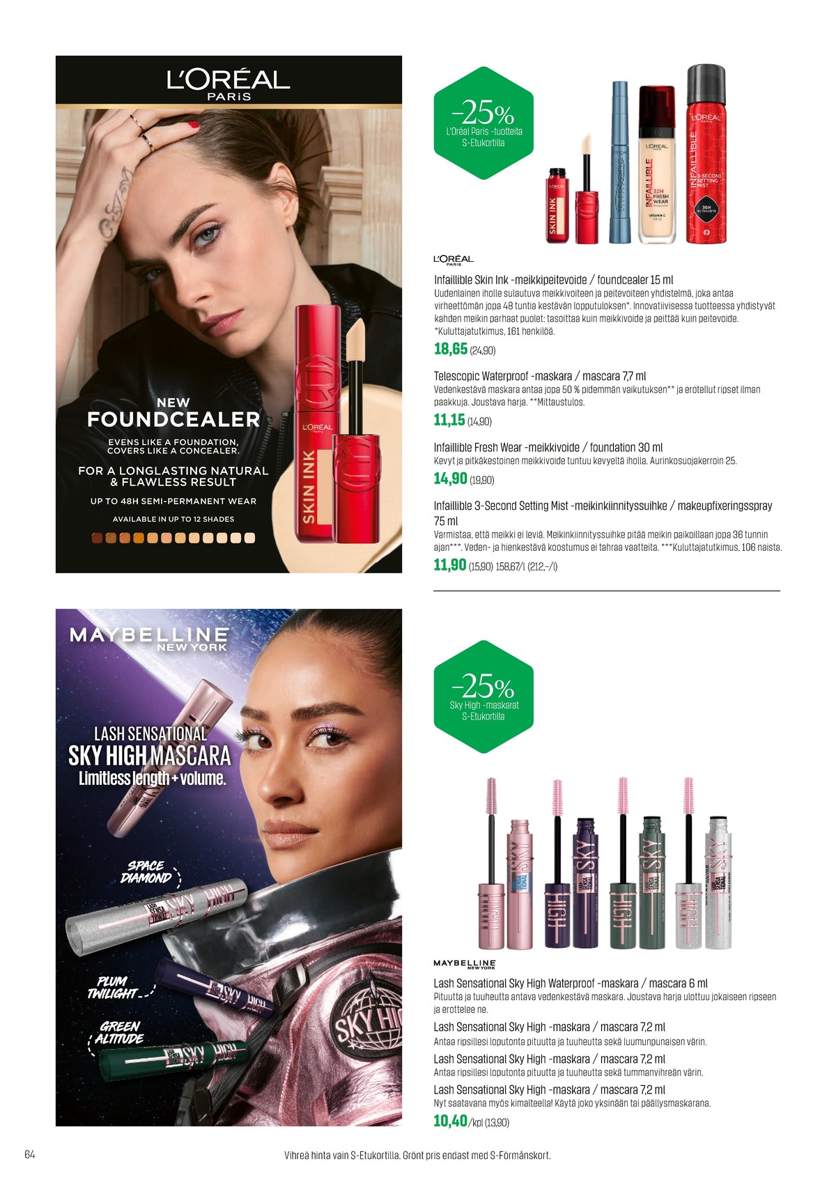 Katso ketjun Sokos tarjouslehti viikolta 44 sivustolla Viikkotarjoukset.fi. Löydät monia hyviä tarjouksia erilaisista tuotteista. Lue tarjouslehti täältä! Sivu 64