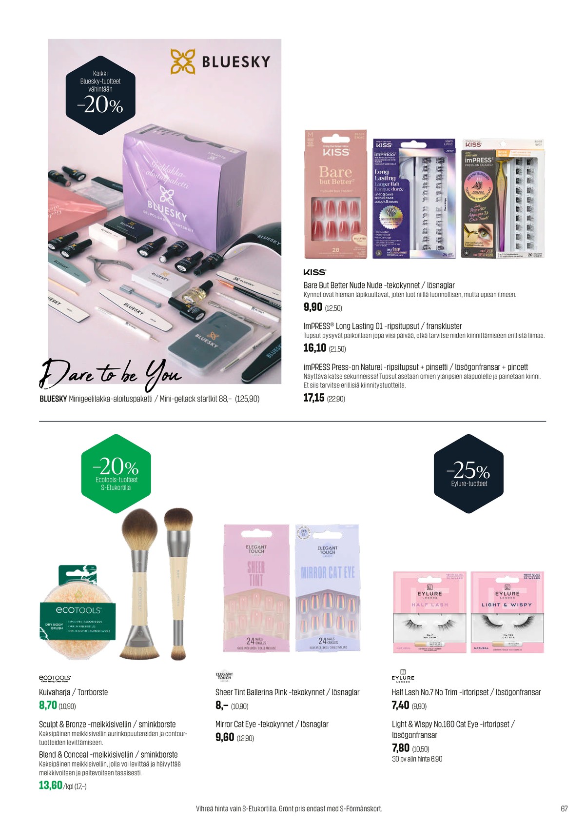 Katso ketjun Sokos tarjouslehti viikolta 44 sivustolla Viikkotarjoukset.fi. Löydät monia hyviä tarjouksia erilaisista tuotteista. Lue tarjouslehti täältä! Sivu 67