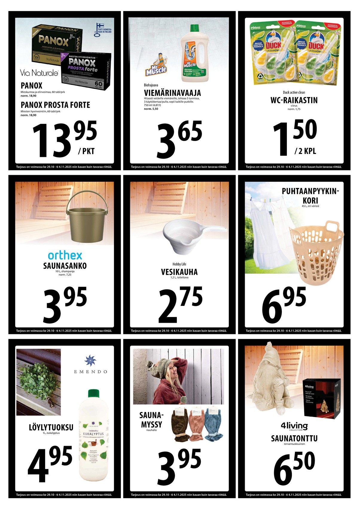 Katso ketjun Keskinen tarjouslehti viikolta 44 sivustolla Viikkotarjoukset.fi. Löydät monia hyviä tarjouksia erilaisista tuotteista. Lue tarjouslehti täältä! Sivu 17