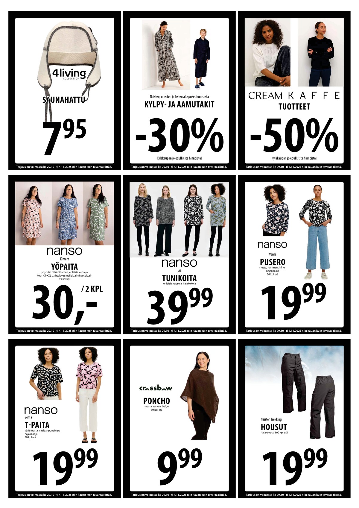 Katso ketjun Keskinen tarjouslehti viikolta 44 sivustolla Viikkotarjoukset.fi. Löydät monia hyviä tarjouksia erilaisista tuotteista. Lue tarjouslehti täältä! Sivu 18