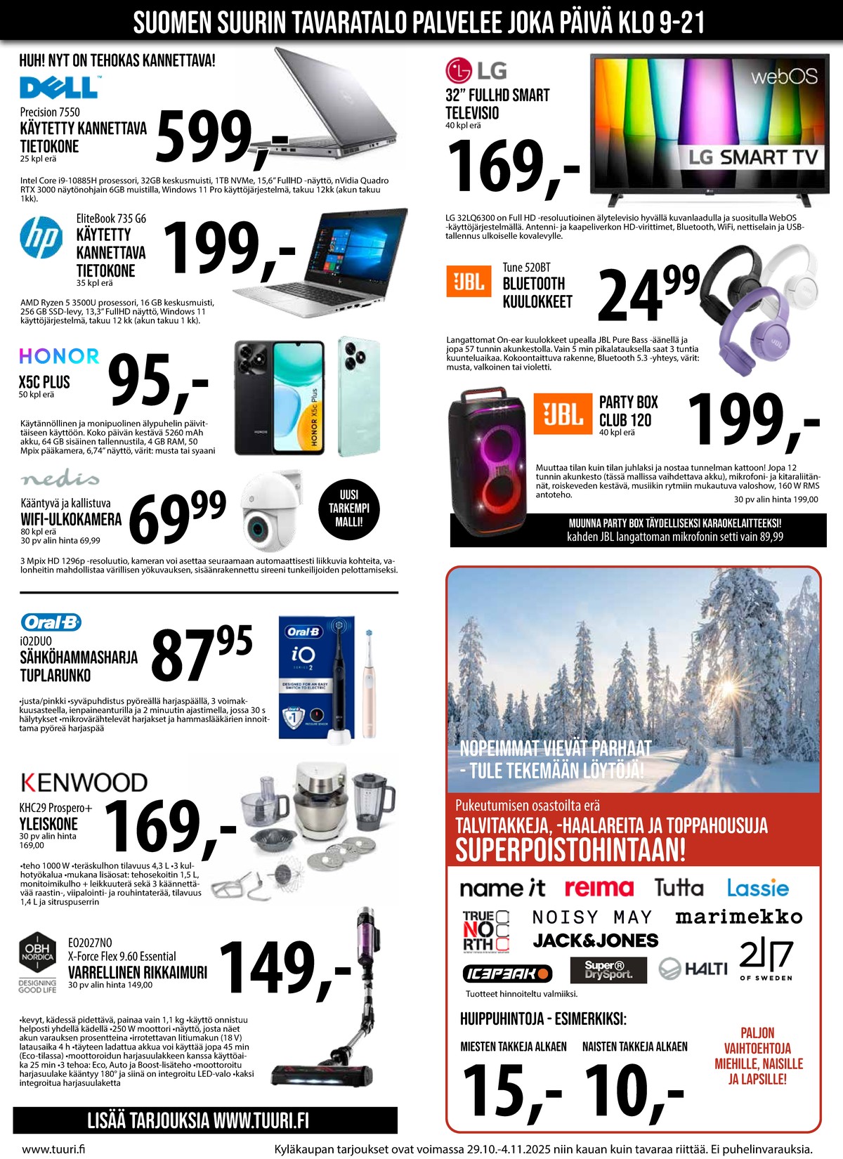 Katso ketjun Keskinen tarjouslehti viikolta 44 sivustolla Viikkotarjoukset.fi. Löydät monia hyviä tarjouksia erilaisista tuotteista. Lue tarjouslehti täältä! Sivu 4