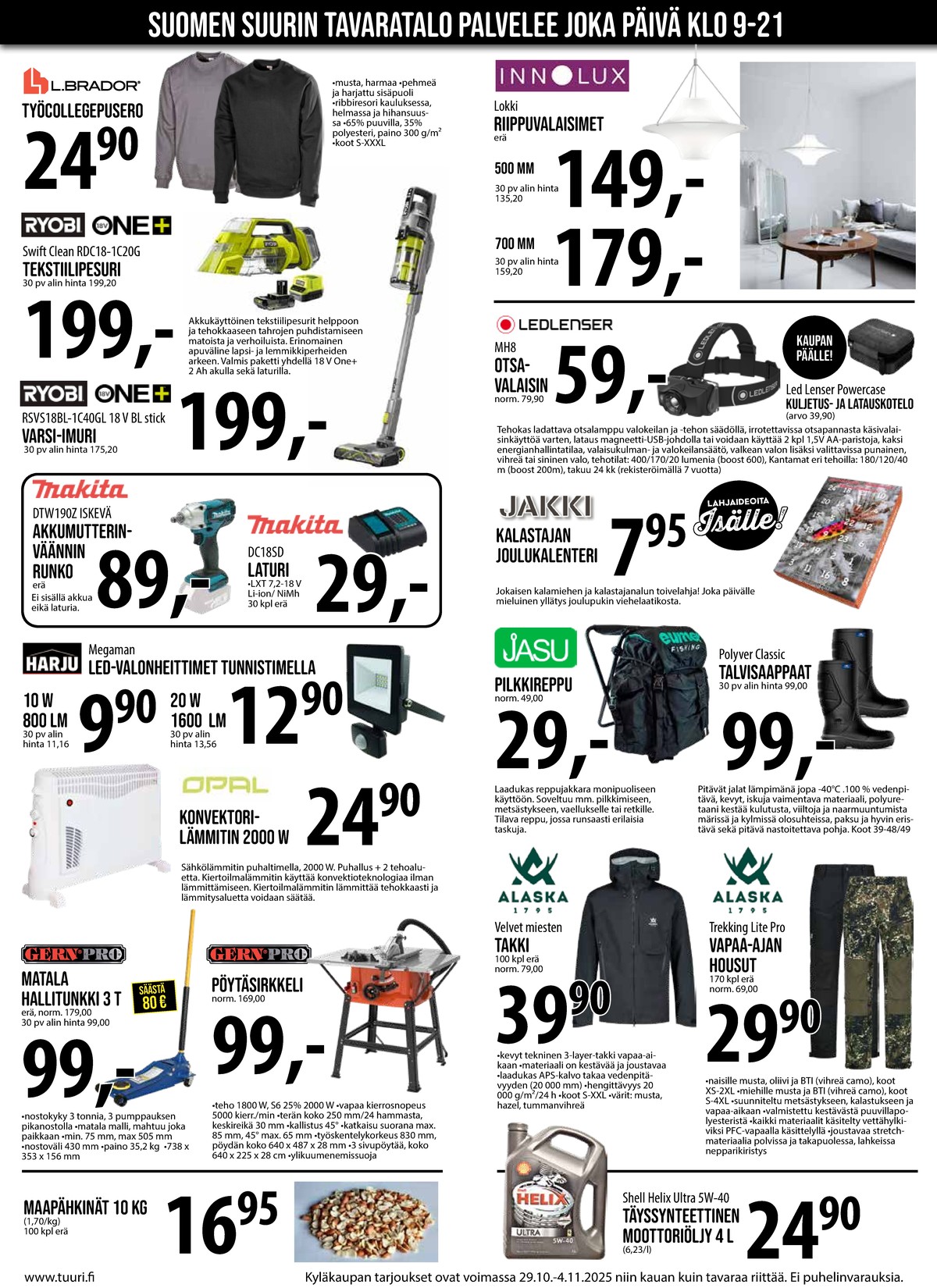 Katso ketjun Keskinen tarjouslehti viikolta 44 sivustolla Viikkotarjoukset.fi. Löydät monia hyviä tarjouksia erilaisista tuotteista, esimerkiksi %product1% tai muista tuotteista. Lue tarjouslehti täältä! Sivu 6